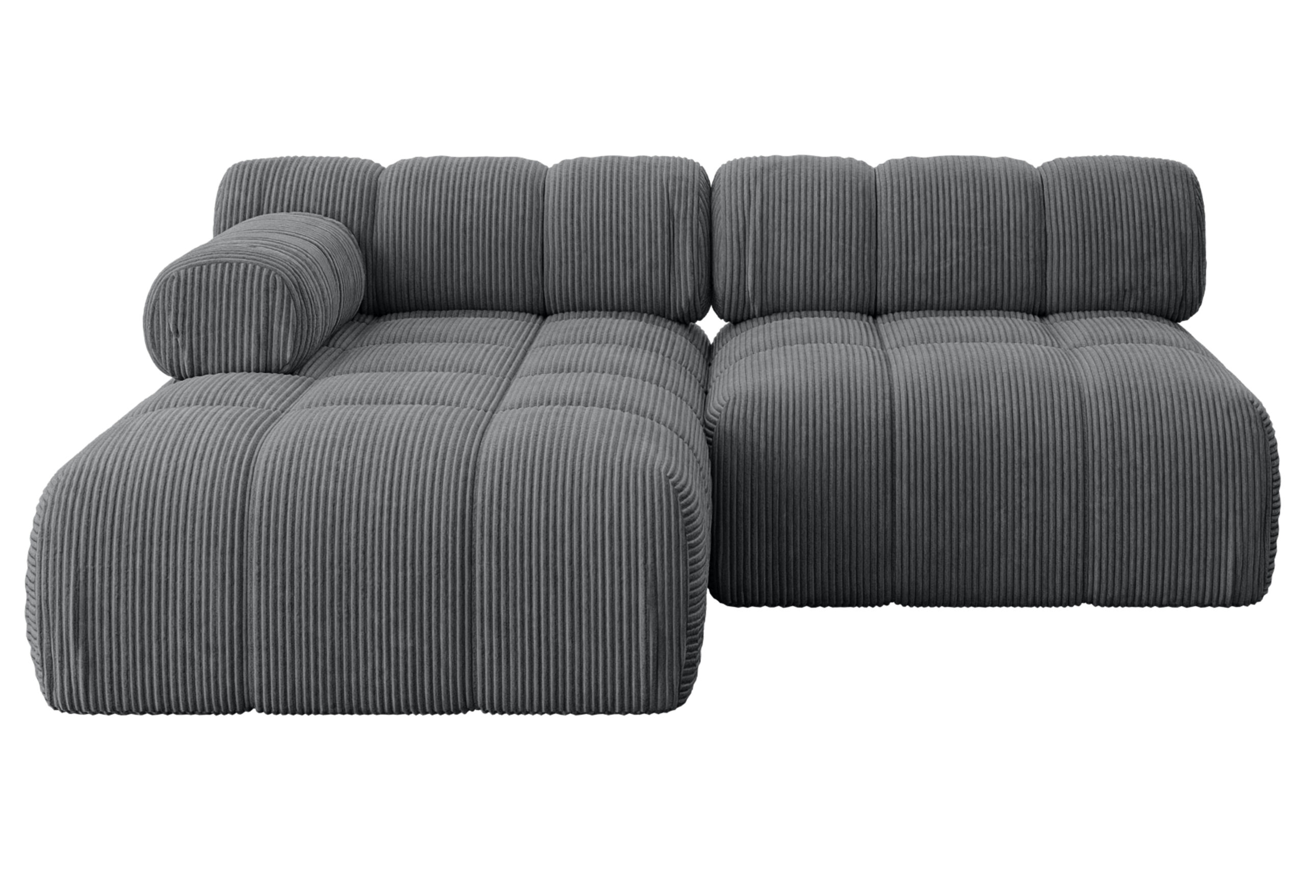 Ecksofa Razon-L1 Dunkelgrau - Poso 115