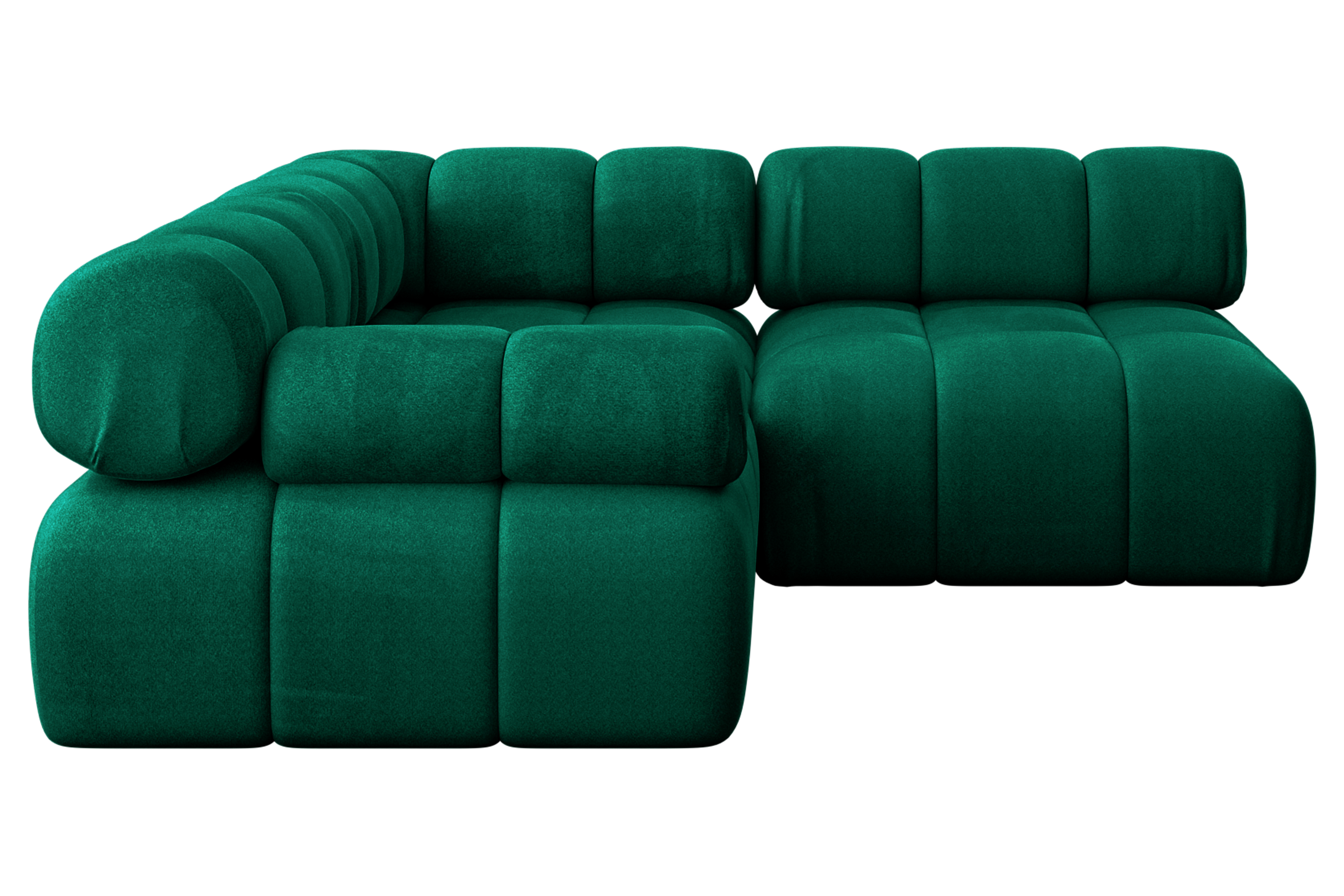 Ecksofa Mende-L1 Dunkelgrün - Monolith 37