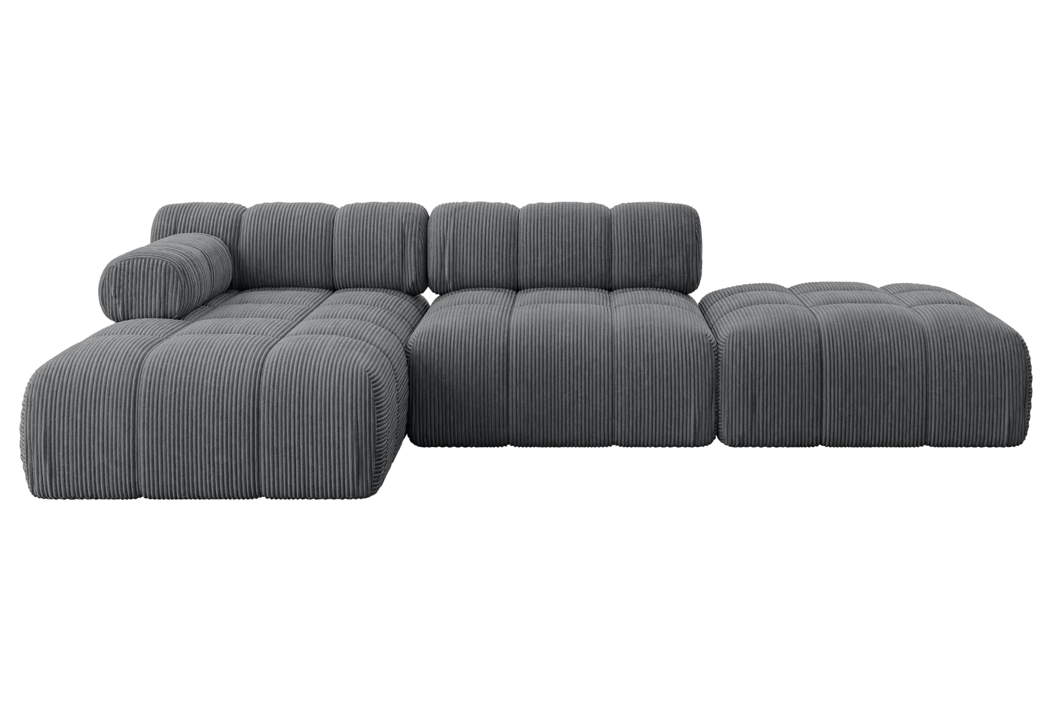 Ecksofa Lizur-L1 Dunkelgrau - Poso 115