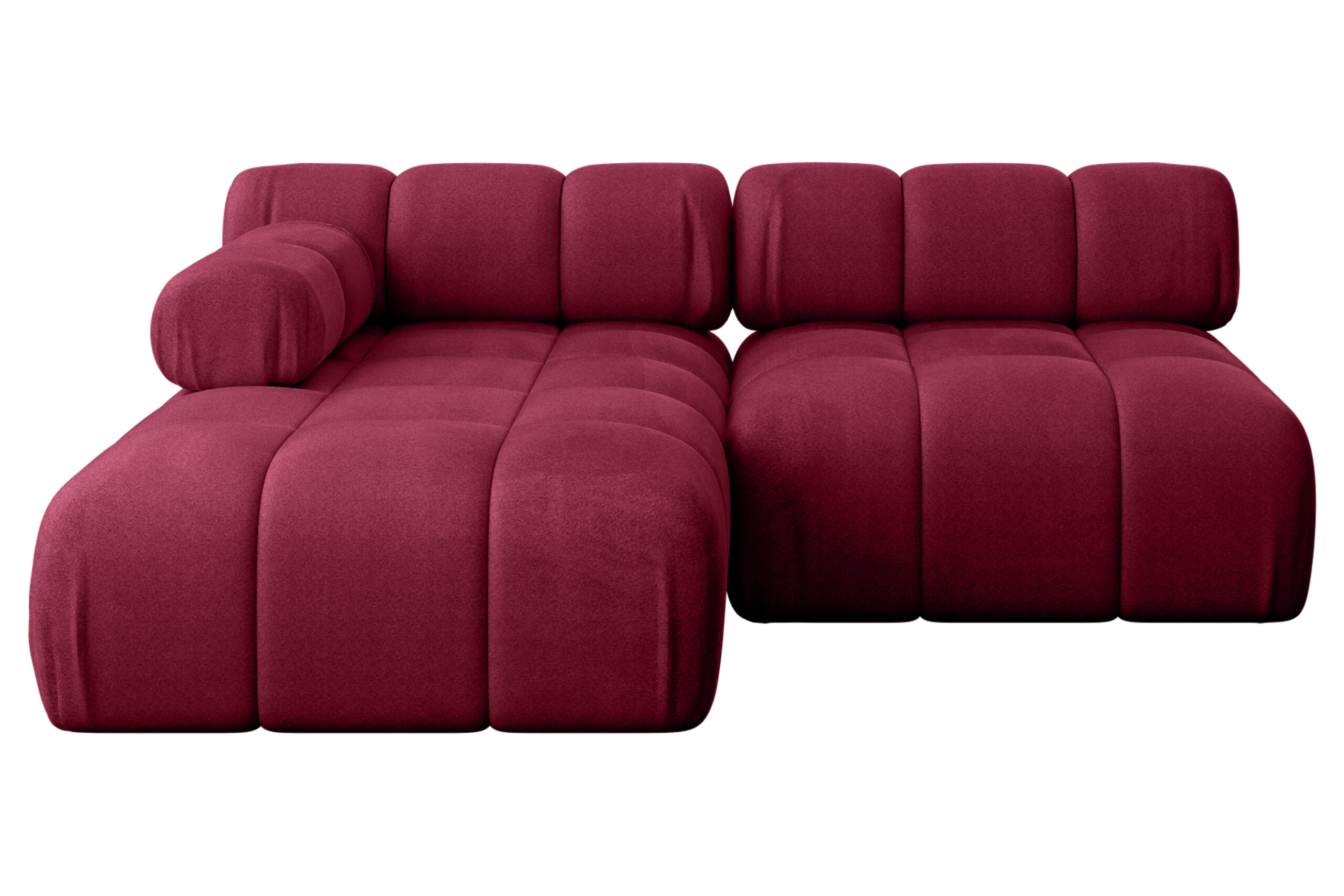 Ecksofa Razon-L1 Bordeauxrot - Monolith 59