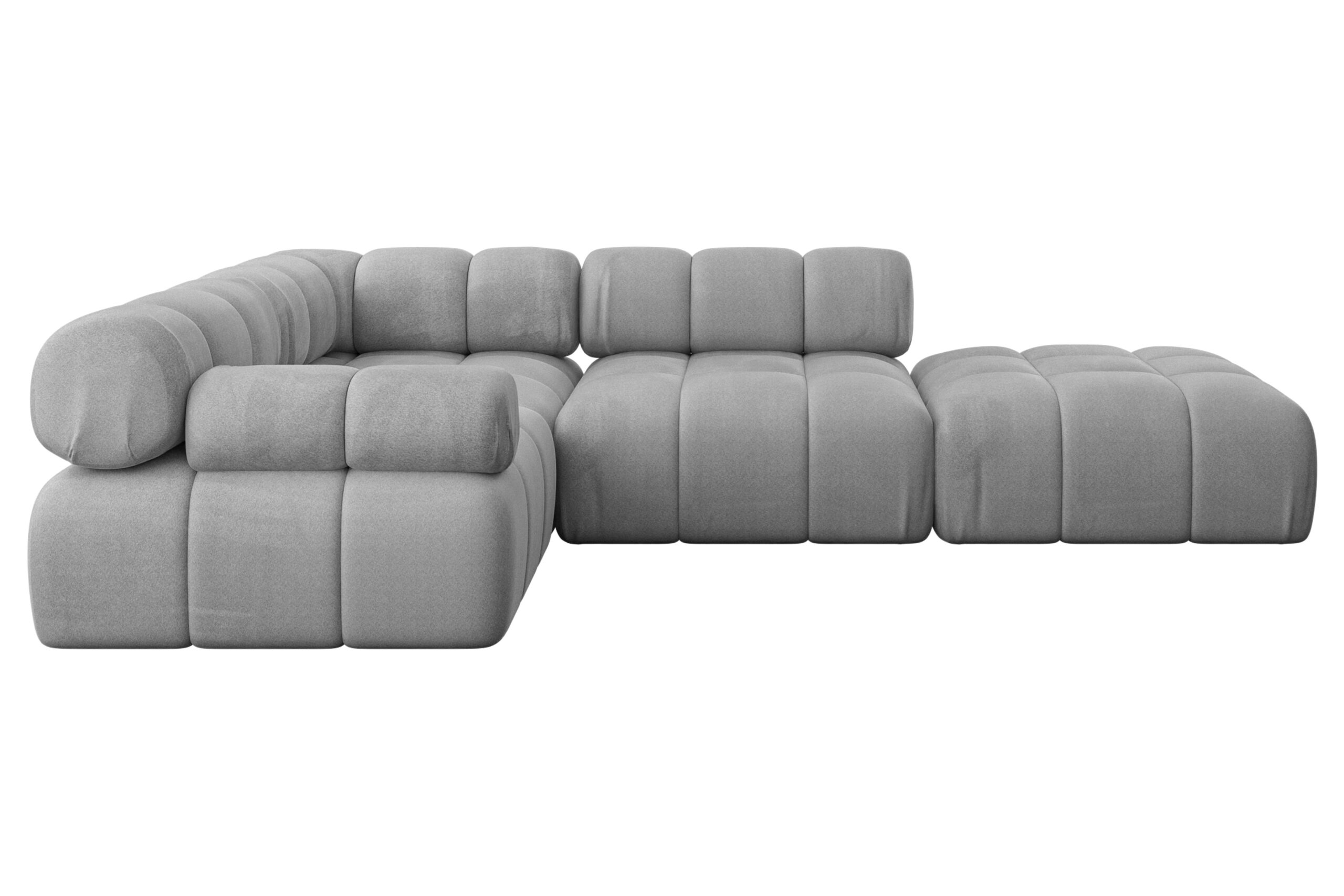 Ecksofa Felto-L1 Hellgrau - Monolith 84