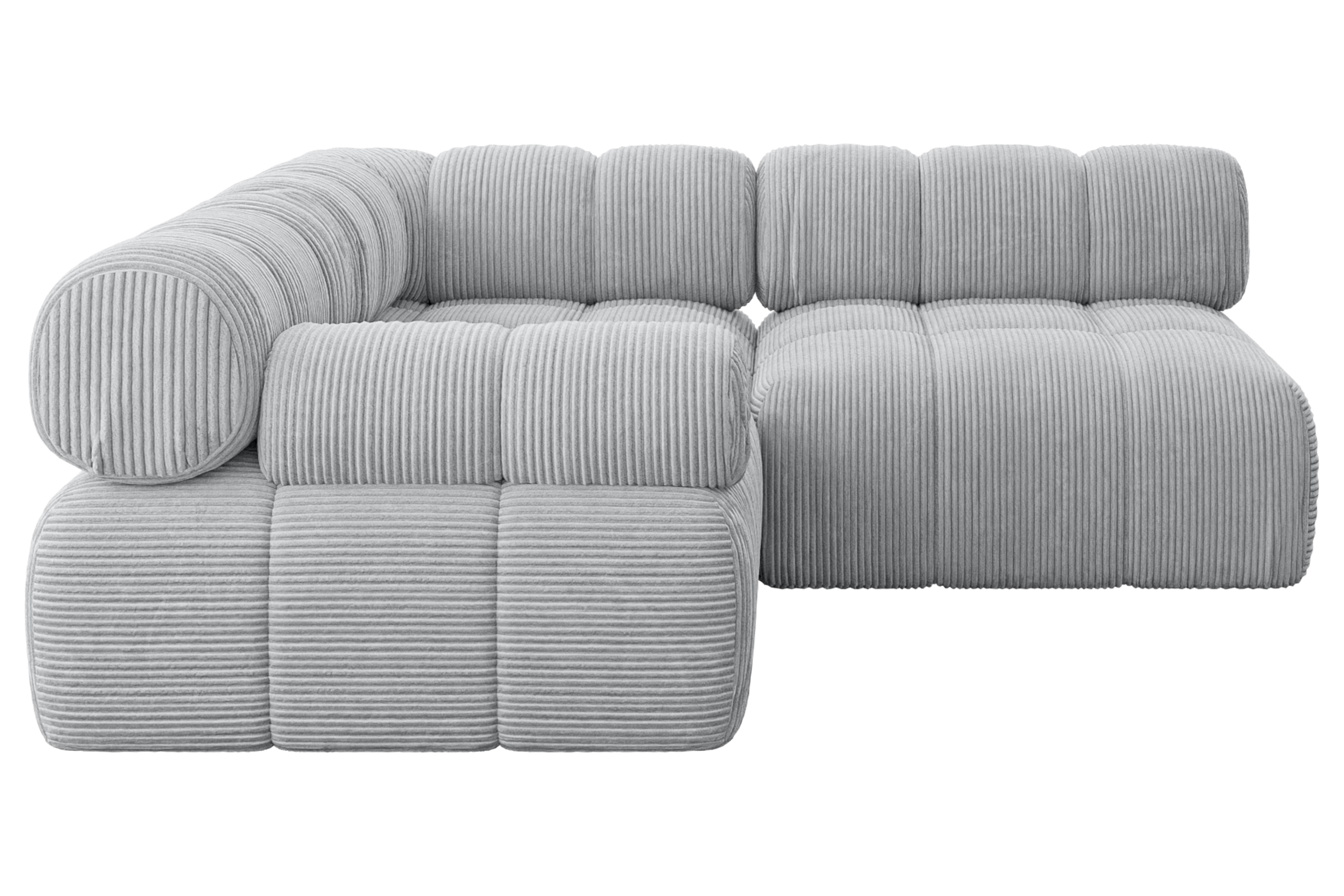 Ecksofa Mende-L1 Grau - Poso 110