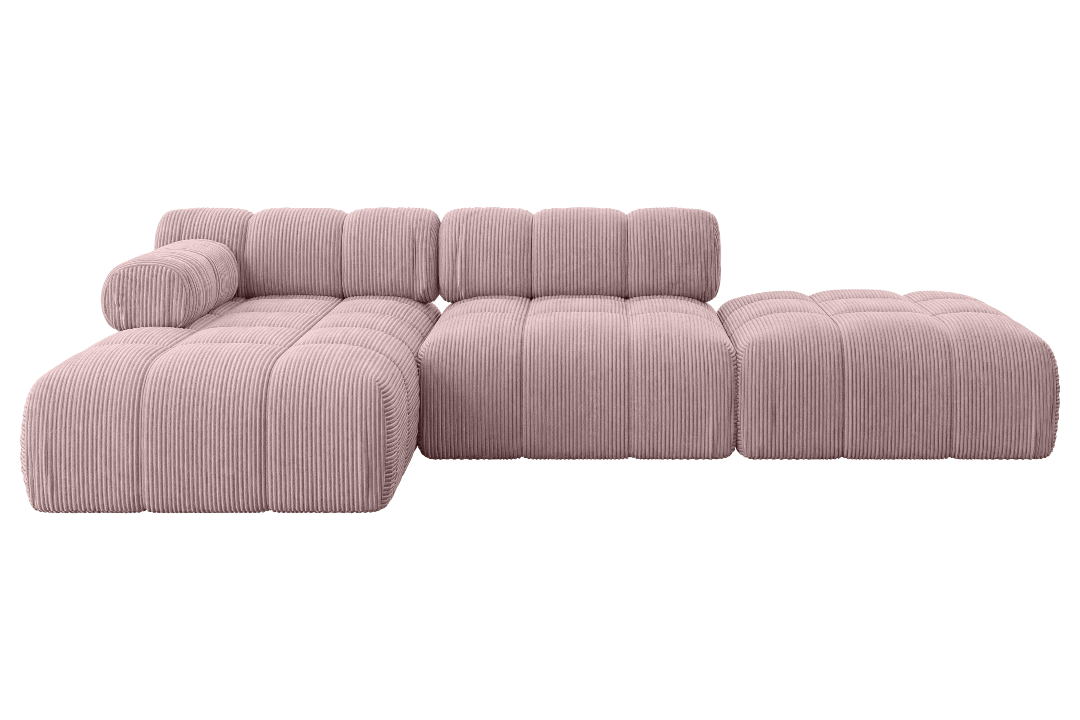 Ecksofa Lizur-L1 Rosa - Poso 145