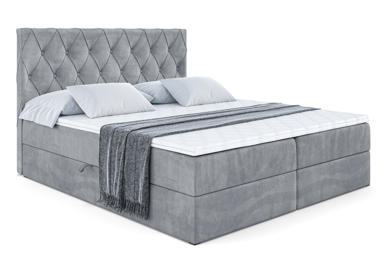 Boxbett AMAY-BZ 120x200 cm Schwarz - Casablanca 2316