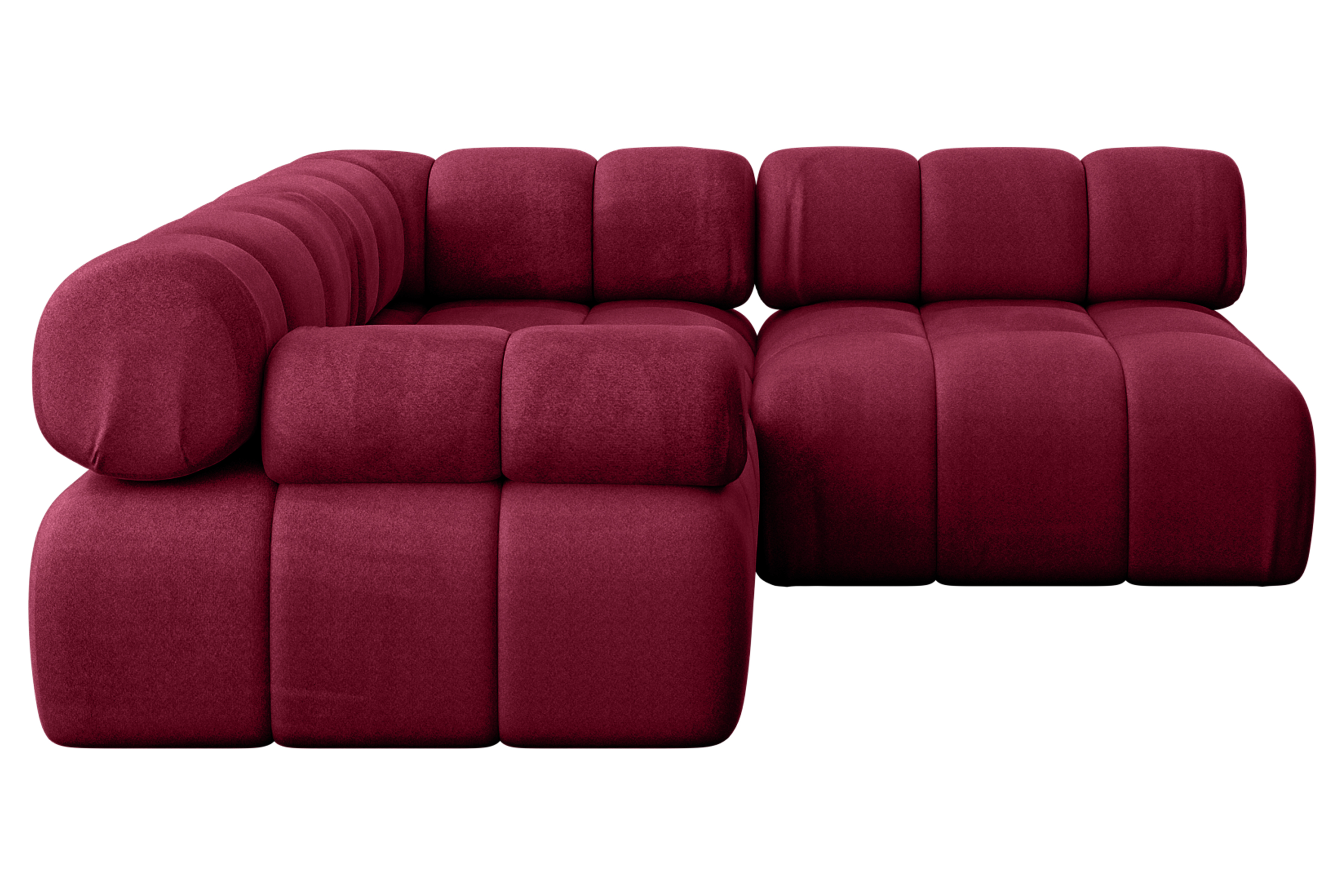 Ecksofa Mende-L1 Bordeauxrot - Monolith 59