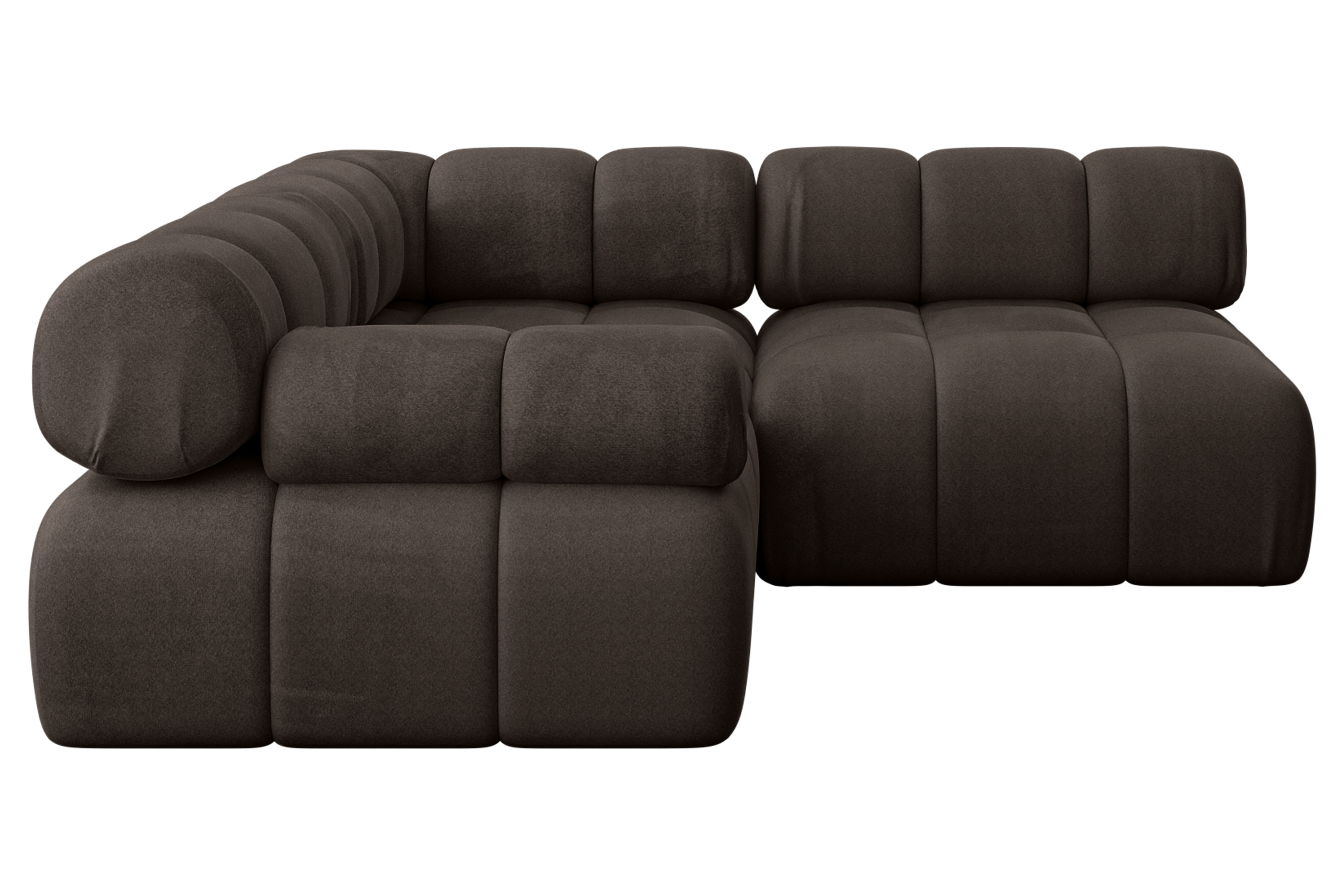 Ecksofa Mende-L1 Braun - Monolith 15