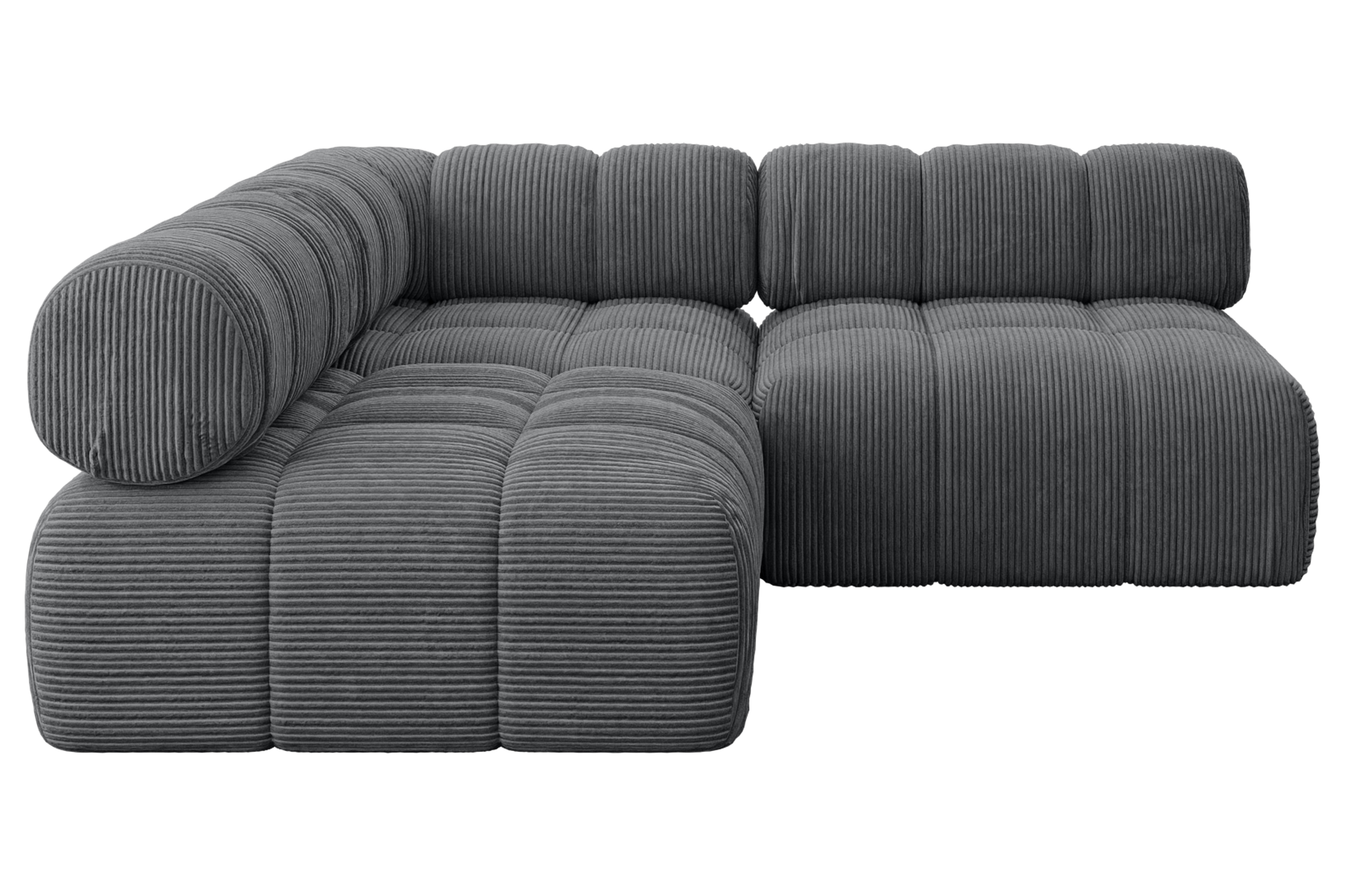 Ecksofa Samaro-L1 Dunkelgrau - Poso 115