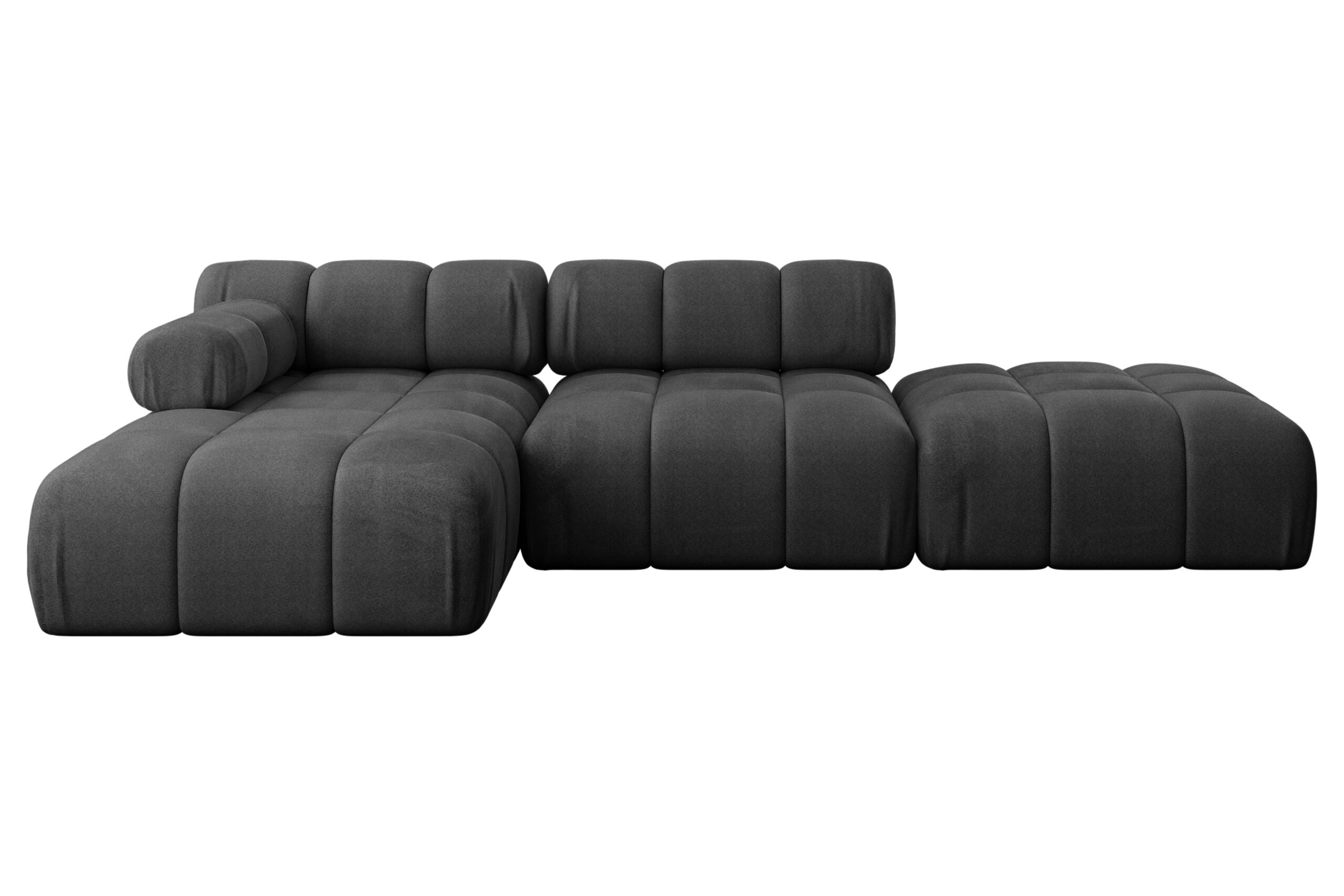 Ecksofa Lizur-L1 Schwarz - Monolith 95