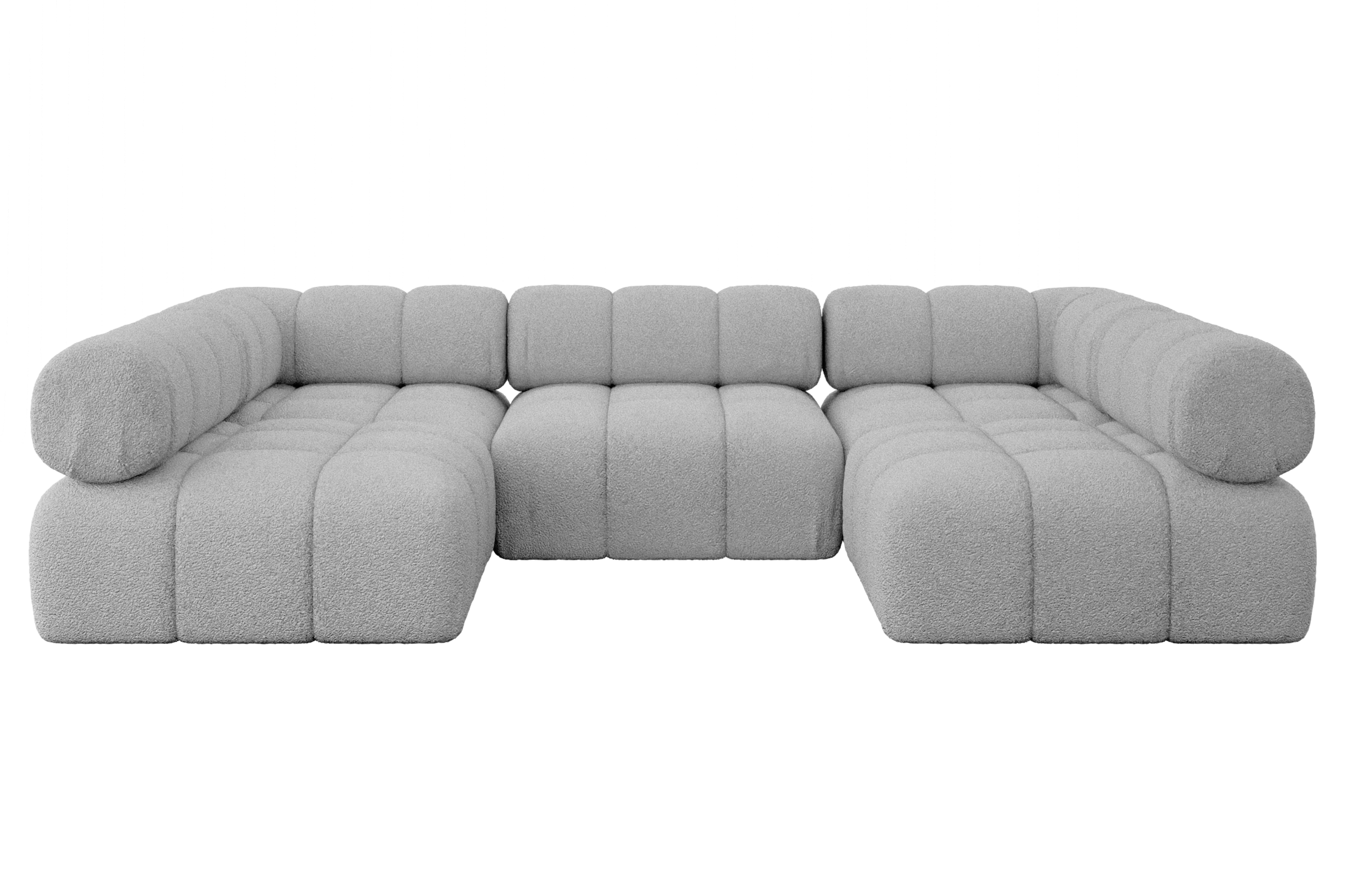 Wohnlandschaft Garvo-U1 Hellgrau - Quelle 83