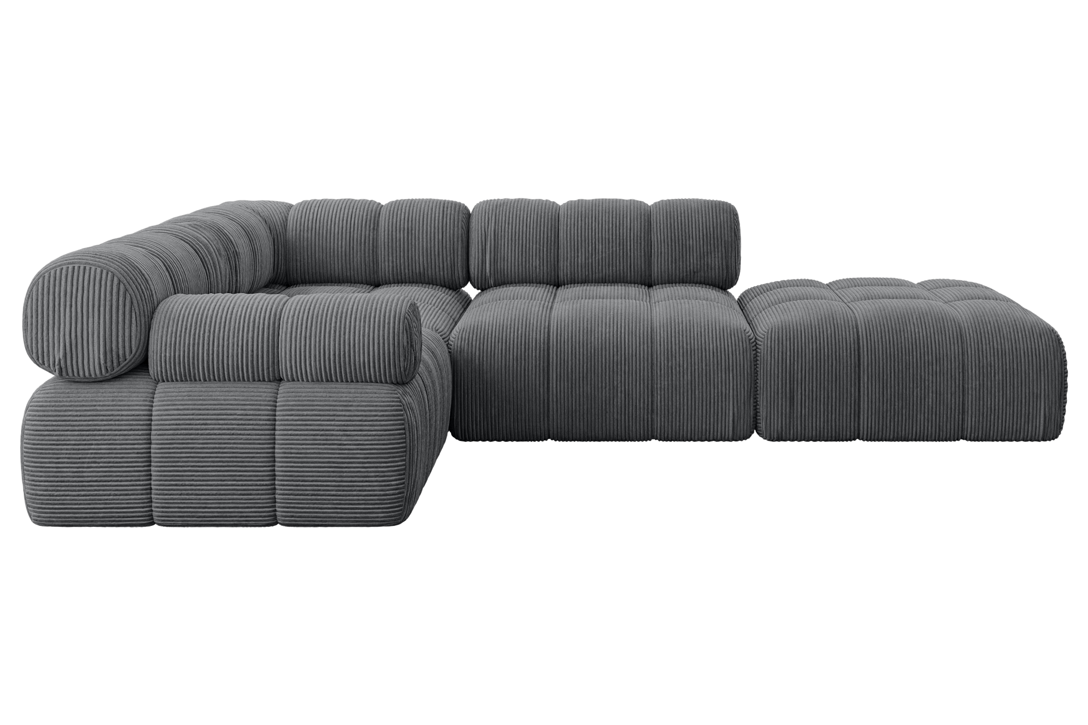 Ecksofa Felto-L1 Dunkelgrau - Poso 115