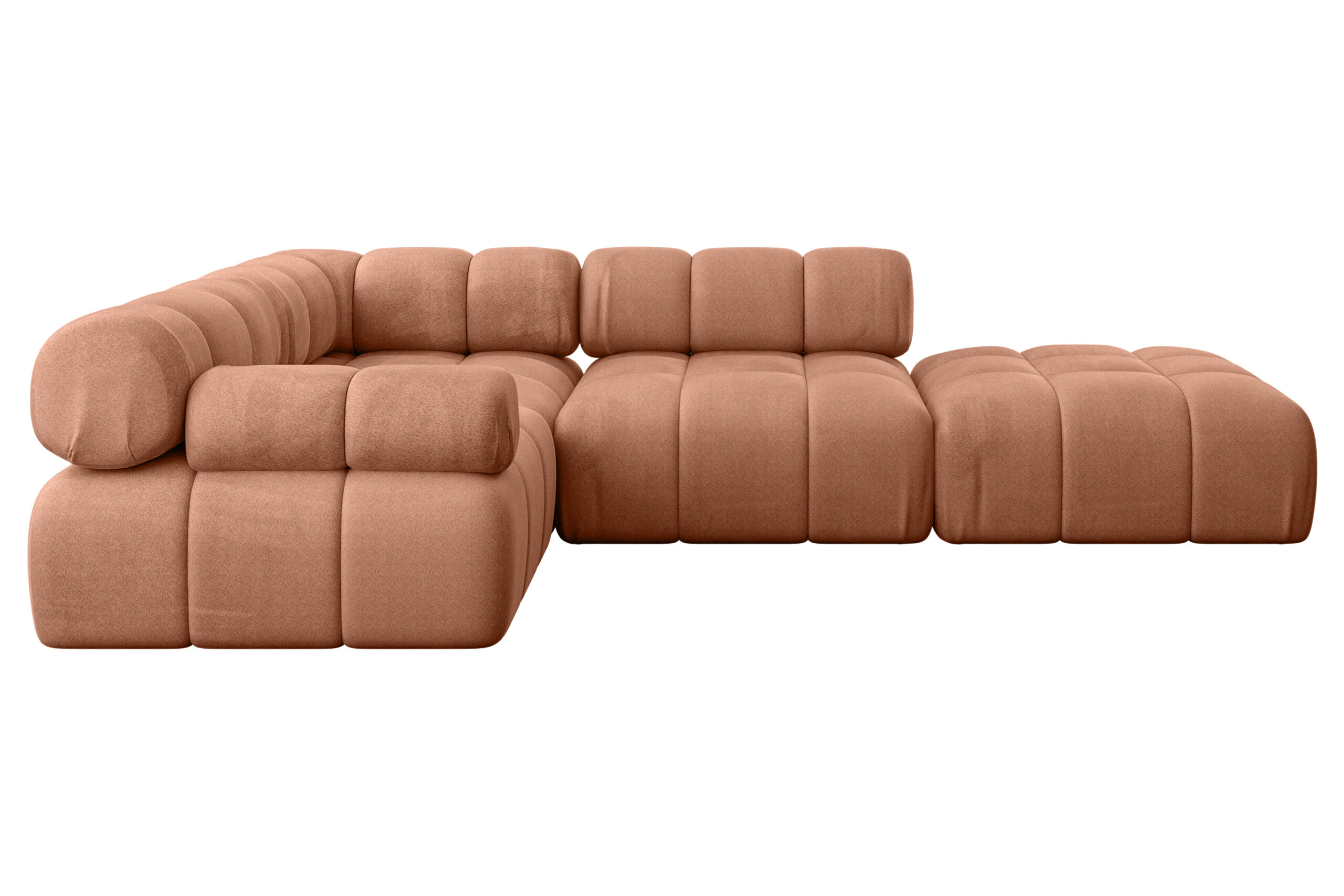 Ecksofa Felto-L1 Apricot - Monolith 61