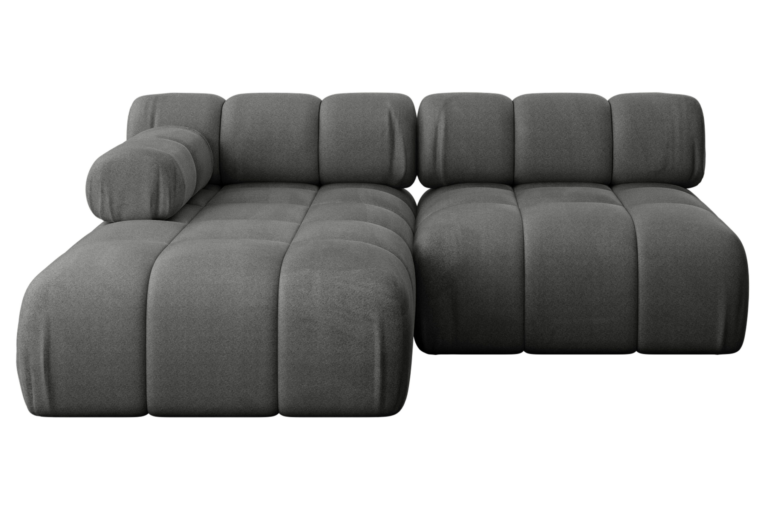 Ecksofa Razon-L1 Dunkelgrau - Monolith 92