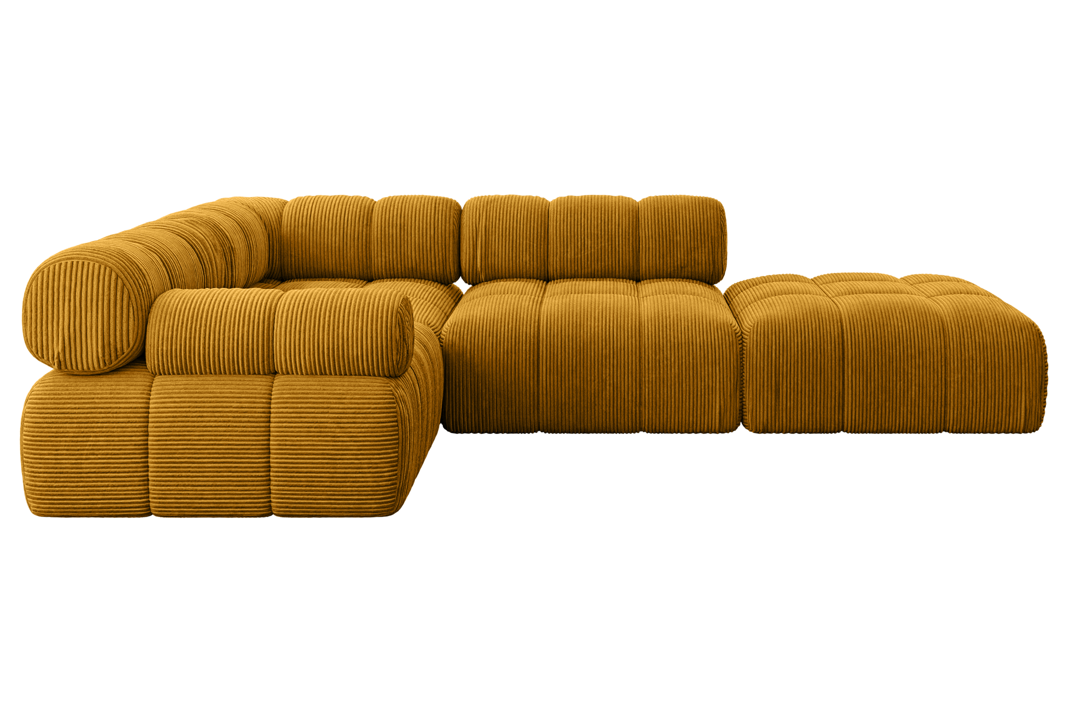 Ecksofa Felto-L1 Senfgelb - Poso 42