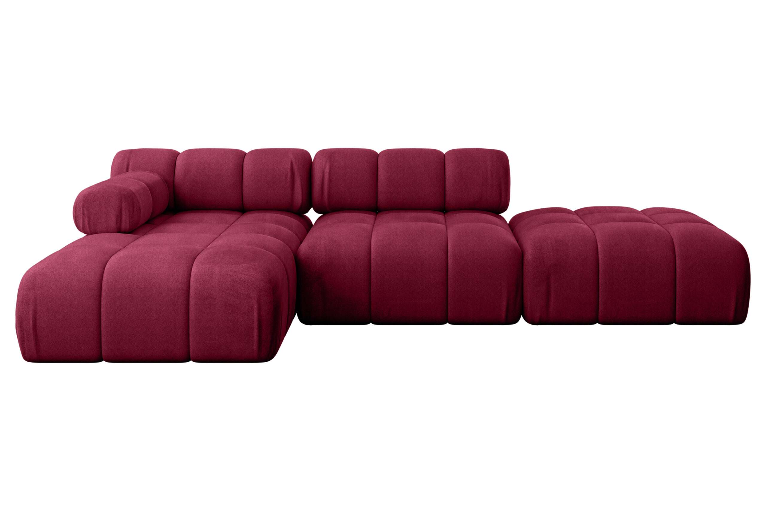 Ecksofa Lizur-L1 Bordeauxrot - Monolith 59