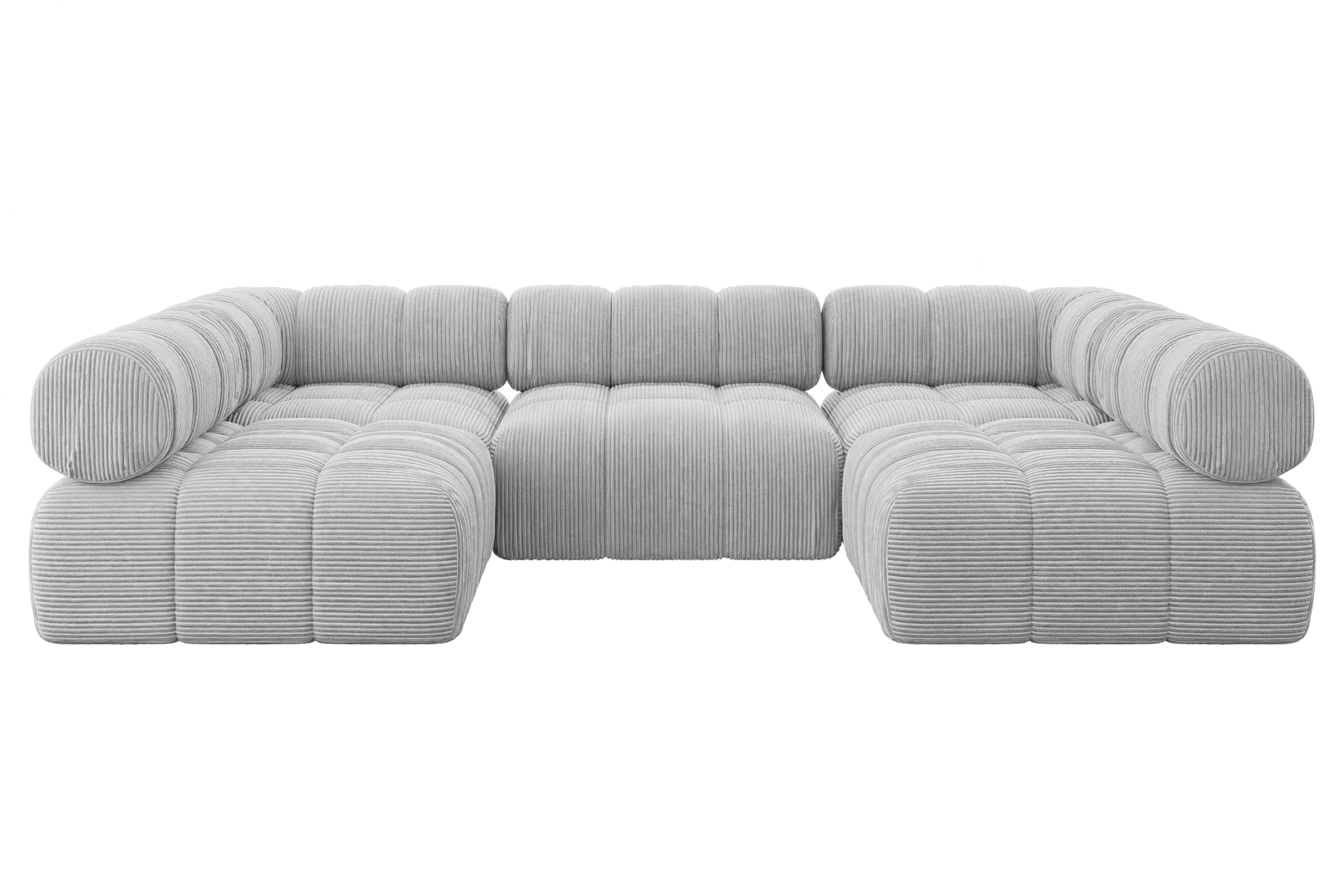 Wohnlandschaft Garvo-U1 Grau - Poso 110