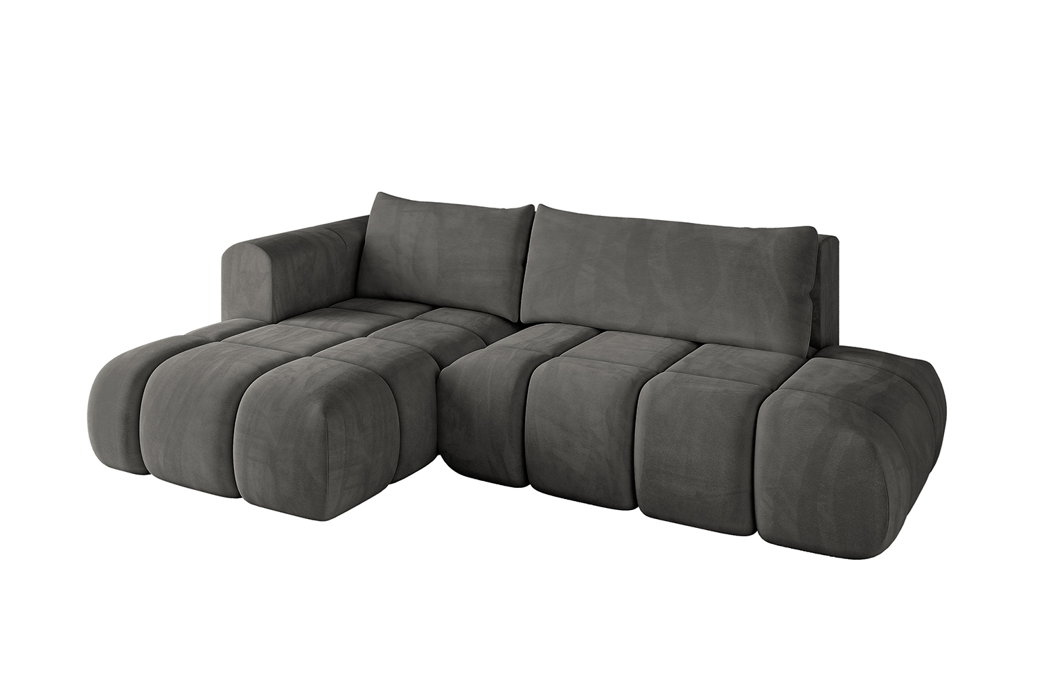 Ecksofa CLOUD-L Dunkelgrau - Dream Velvet 202.13