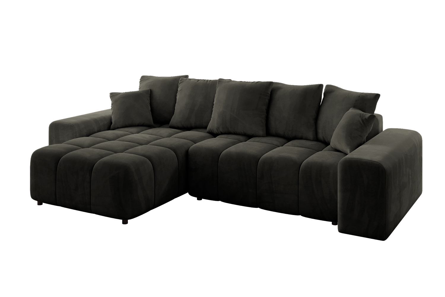 Ecksofa ENIL-L Schwarz - Dream Velvet 202.12