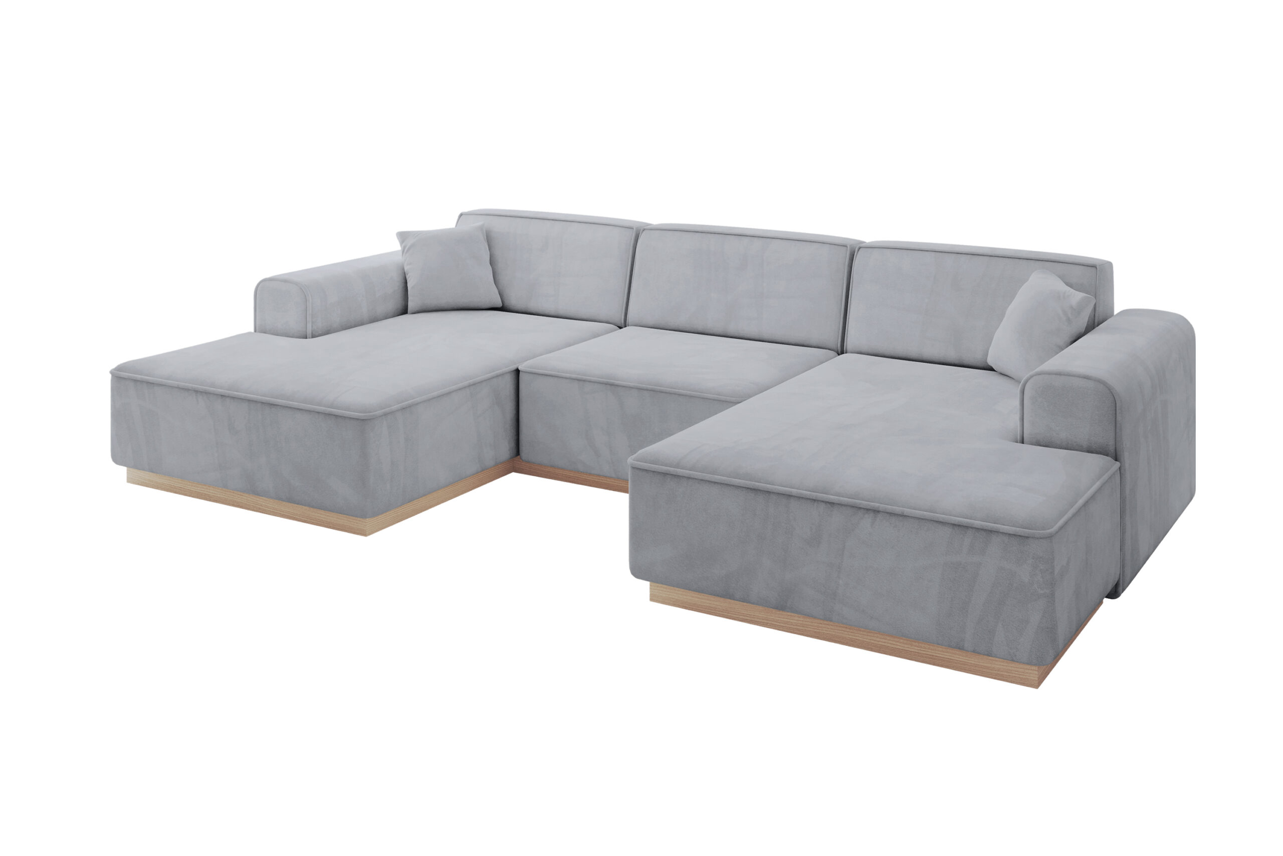 Wohnlandschaft IREA-U1 Grau - Dream Velvet 202.17