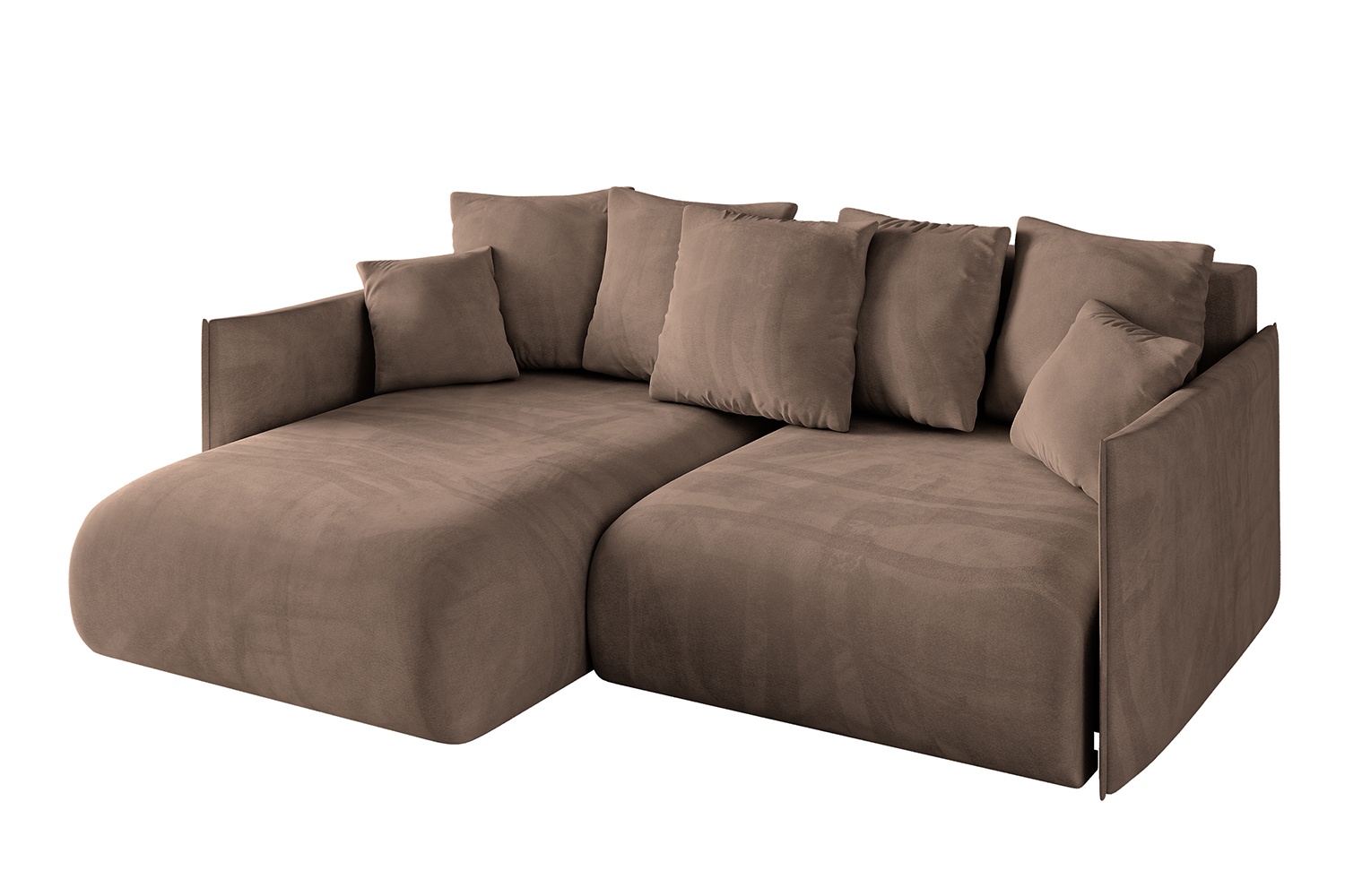 Ecksofa ONESK-L Braun - Dream Velvet 202.37