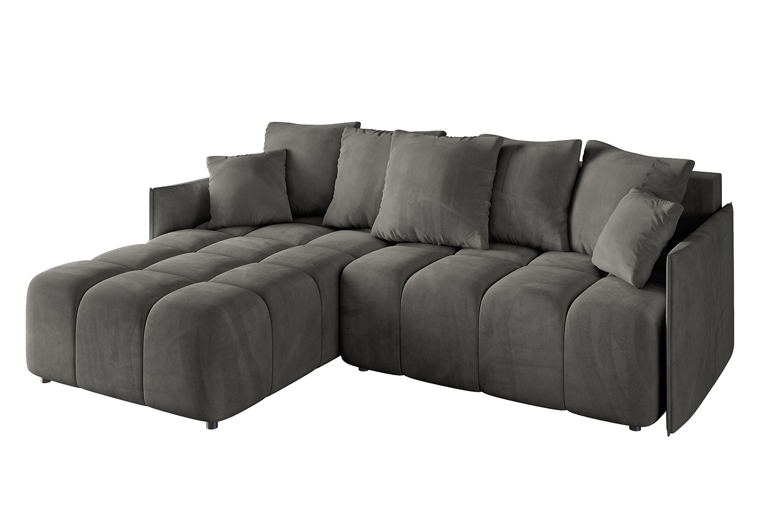 Ecksofa LONLI-L Dunkelgrau - Dream Velvet 202.13