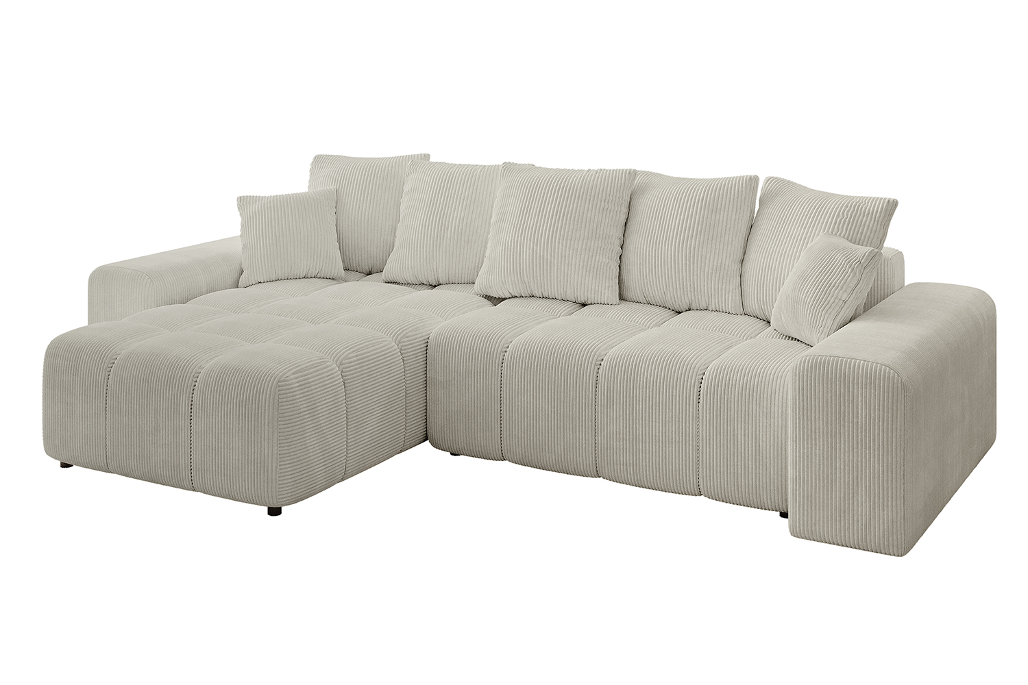 Ecksofa ENIL-L Cremeweiß - Poso 100