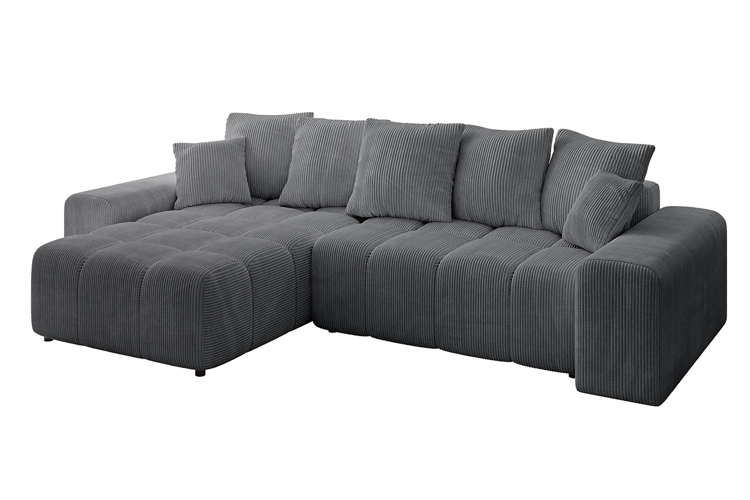Ecksofa ENIL-L Dunkelgrau - Poso 115