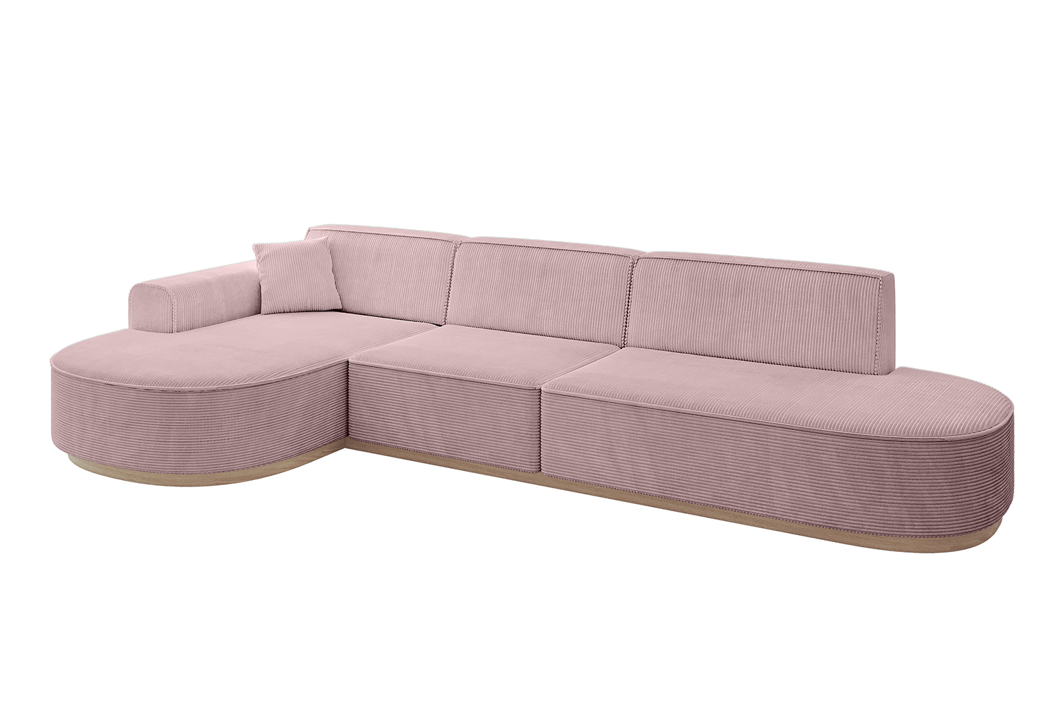 Ecksofa MARI-L2-v1 Rosa - Poso 145