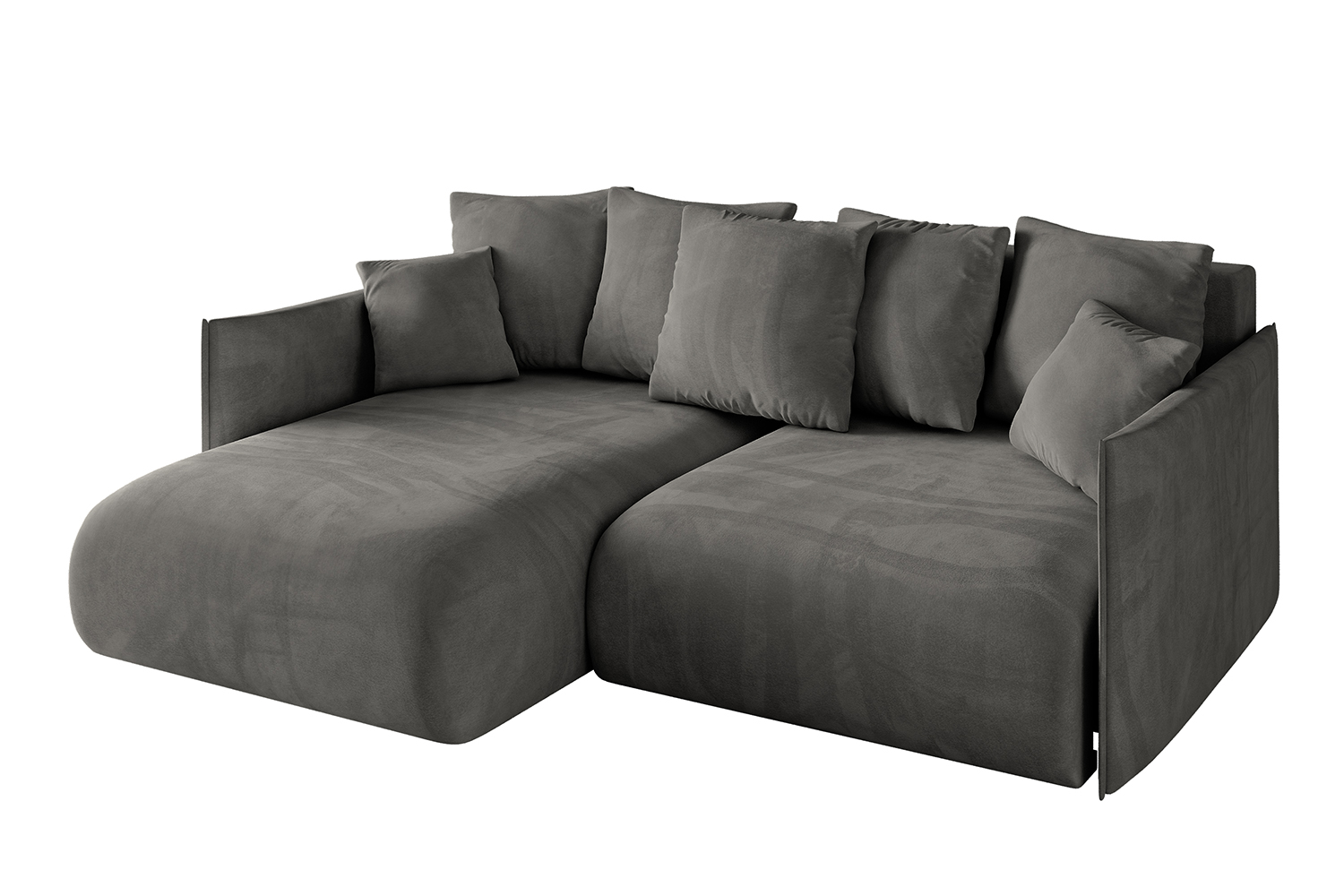 Ecksofa ONESK-L Dunkelgrau - Dream Velvet 202.13