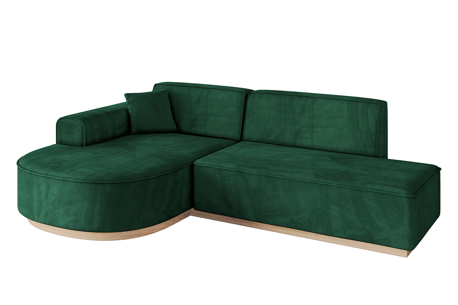 Ecksofa ARRIO-L1 Grün - Dream Velvet 202.31