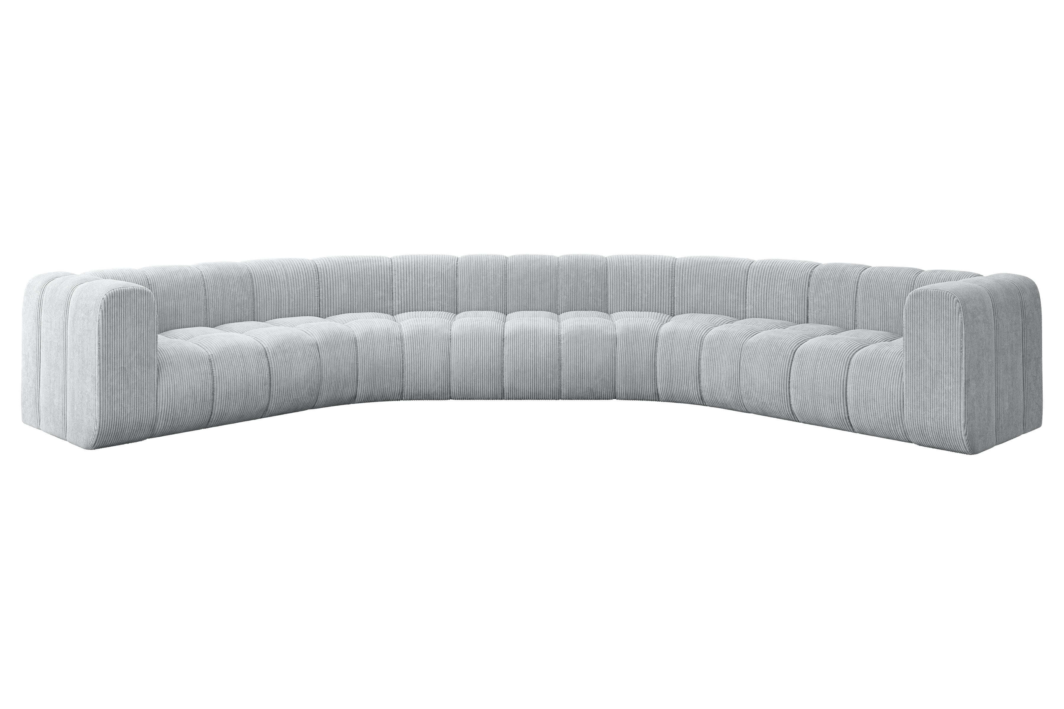 Wohnlandschaft Lazro-U1 Grau - Poso 110