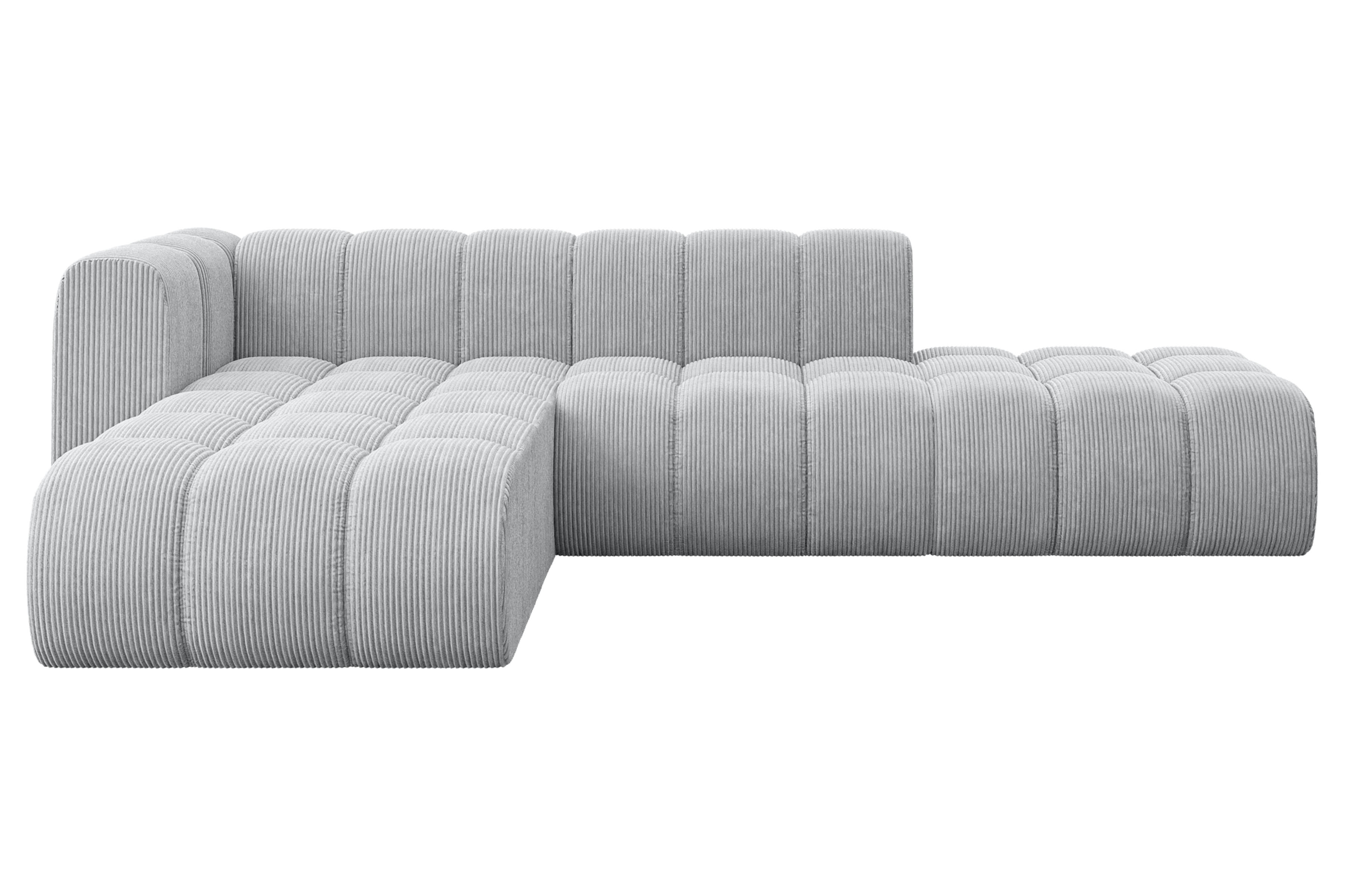 Ecksofa Zuvon-L1 Grau - Poso 110