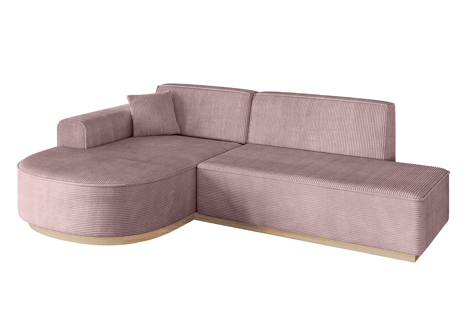 Ecksofa ARRIO-L1 Rosa - Poso 145
