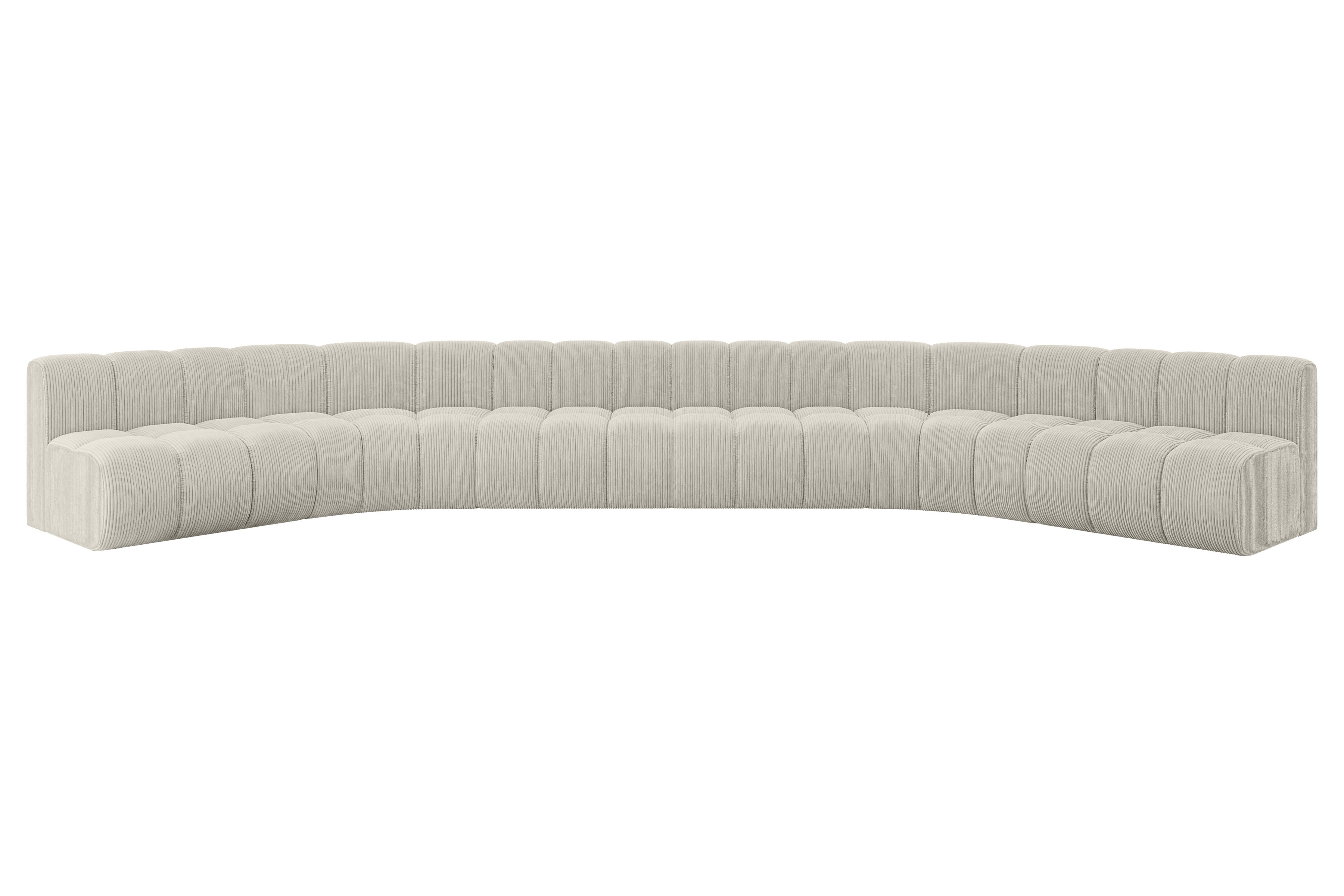 Wohnlandschaft Montra-U2 Cremeweiß - Poso 100