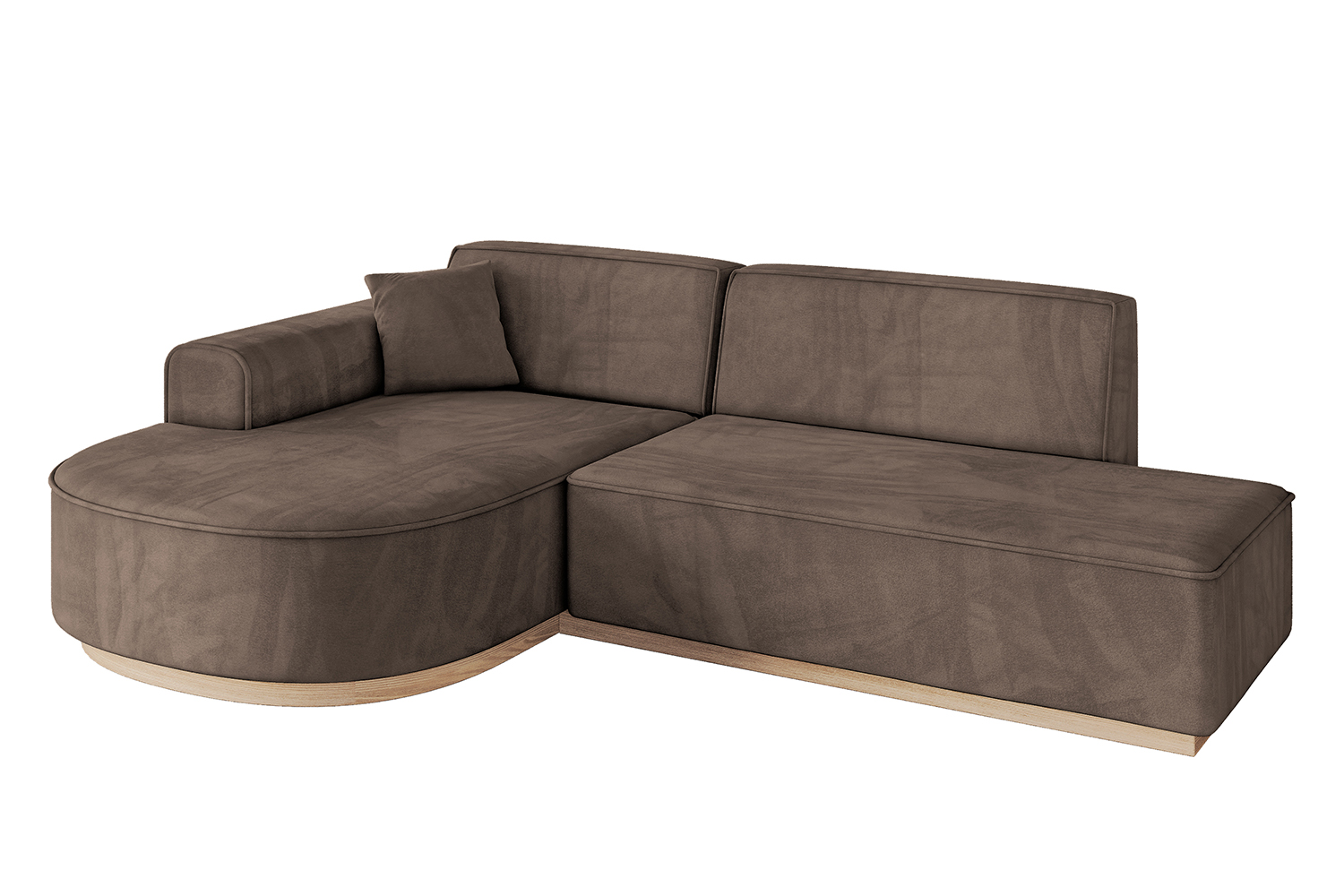 Ecksofa ARRIO-L1 Braun - Dream Velvet 202.37