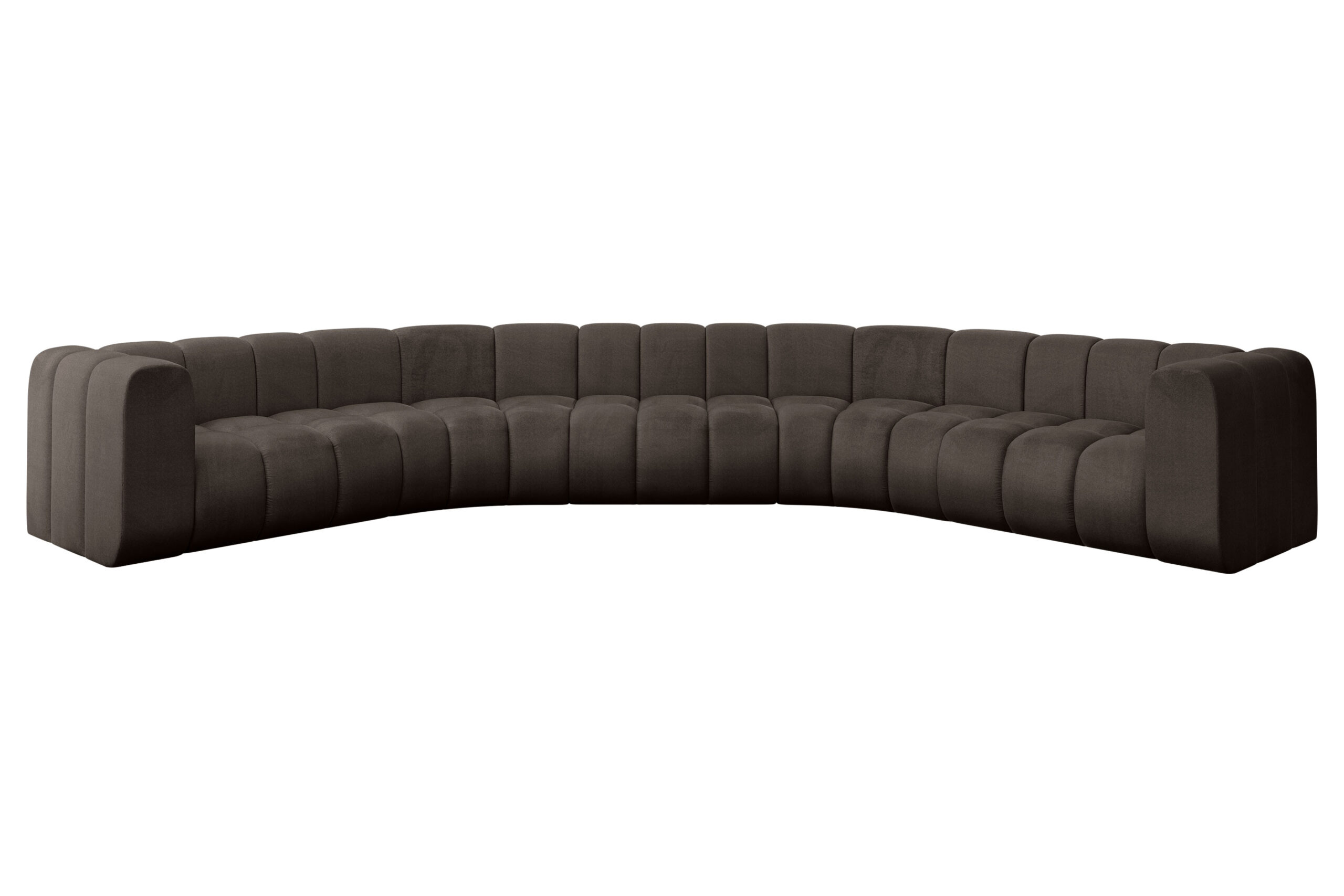 Wohnlandschaft Lazro-U1 Braun - Monolith 15