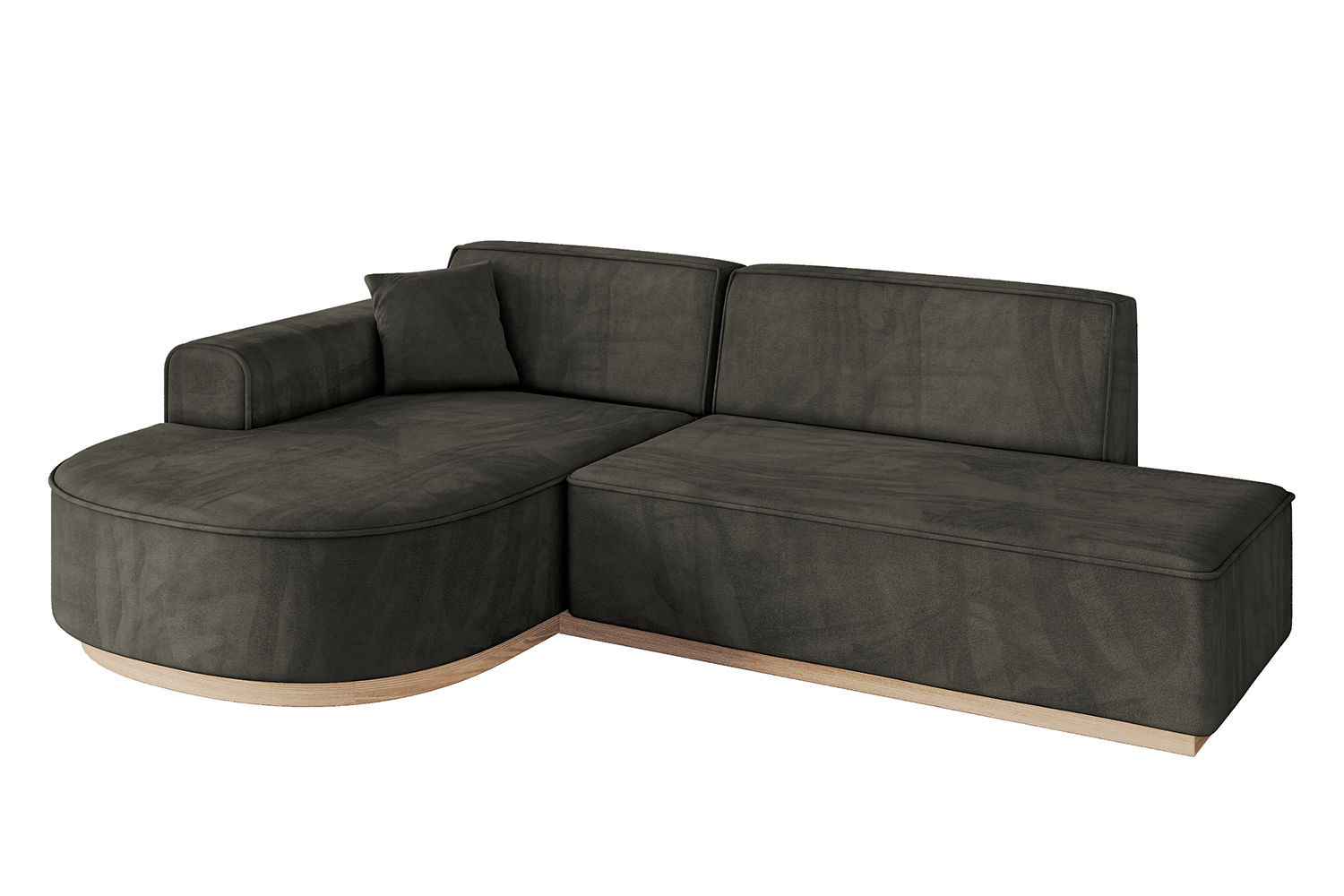 Ecksofa ARRIO-L1 Schwarz - Dream Velvet 202.12