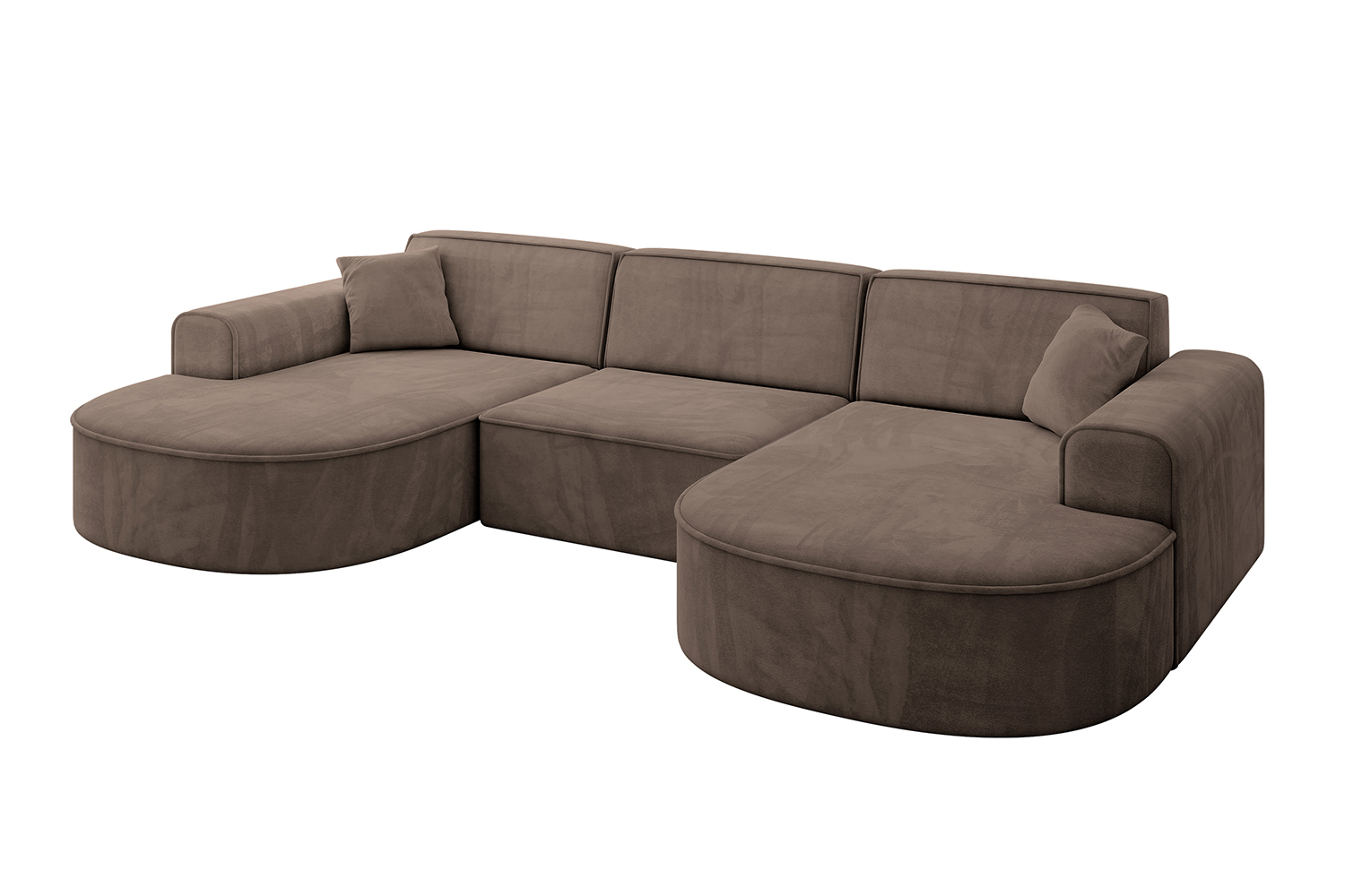 Wohnlandschaft MARI-U1 Braun - Dream Velvet 202.37