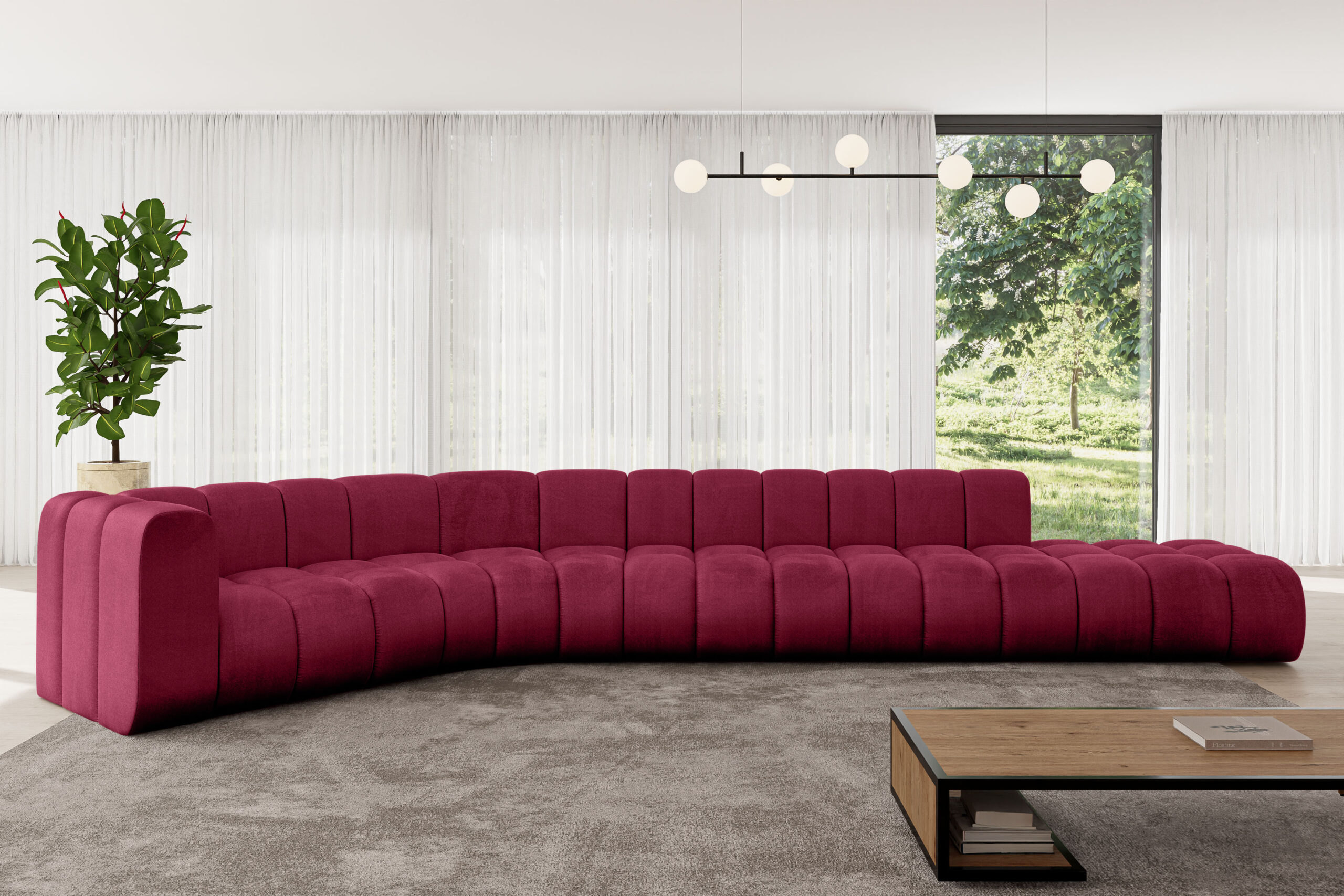 Monolithic Code Ecksofa Tilmo-L2 Bordeauxrot - Monolith 59 | online kaufen / Kostenlose ...