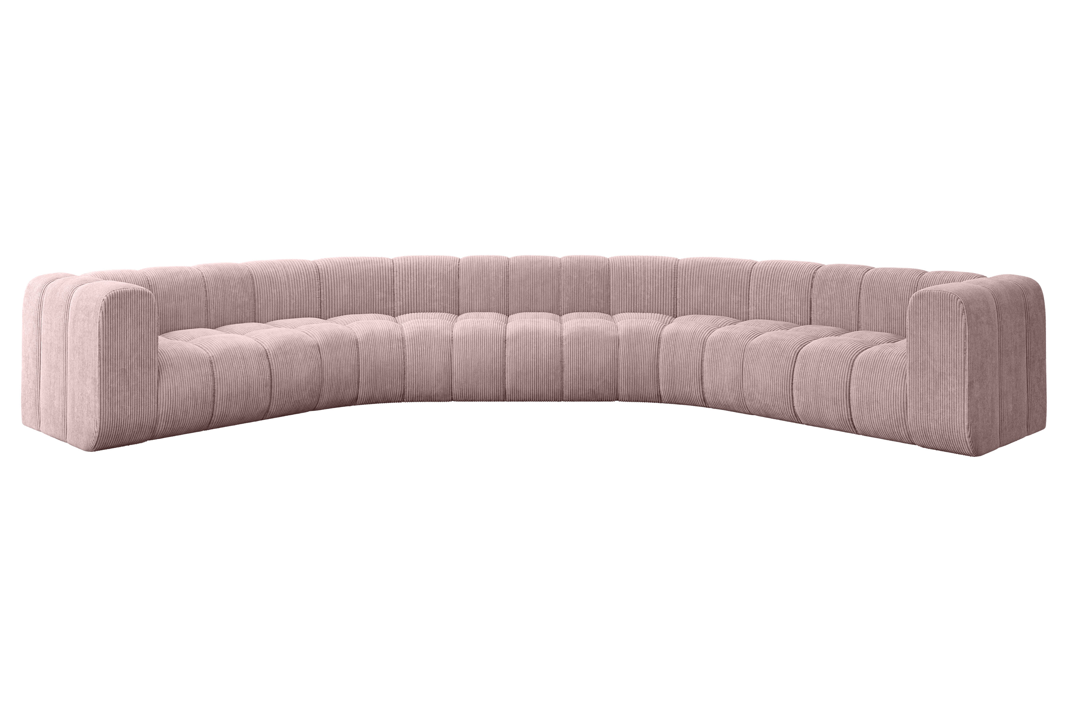 Wohnlandschaft Lazro-U1 Rosa - Poso 145