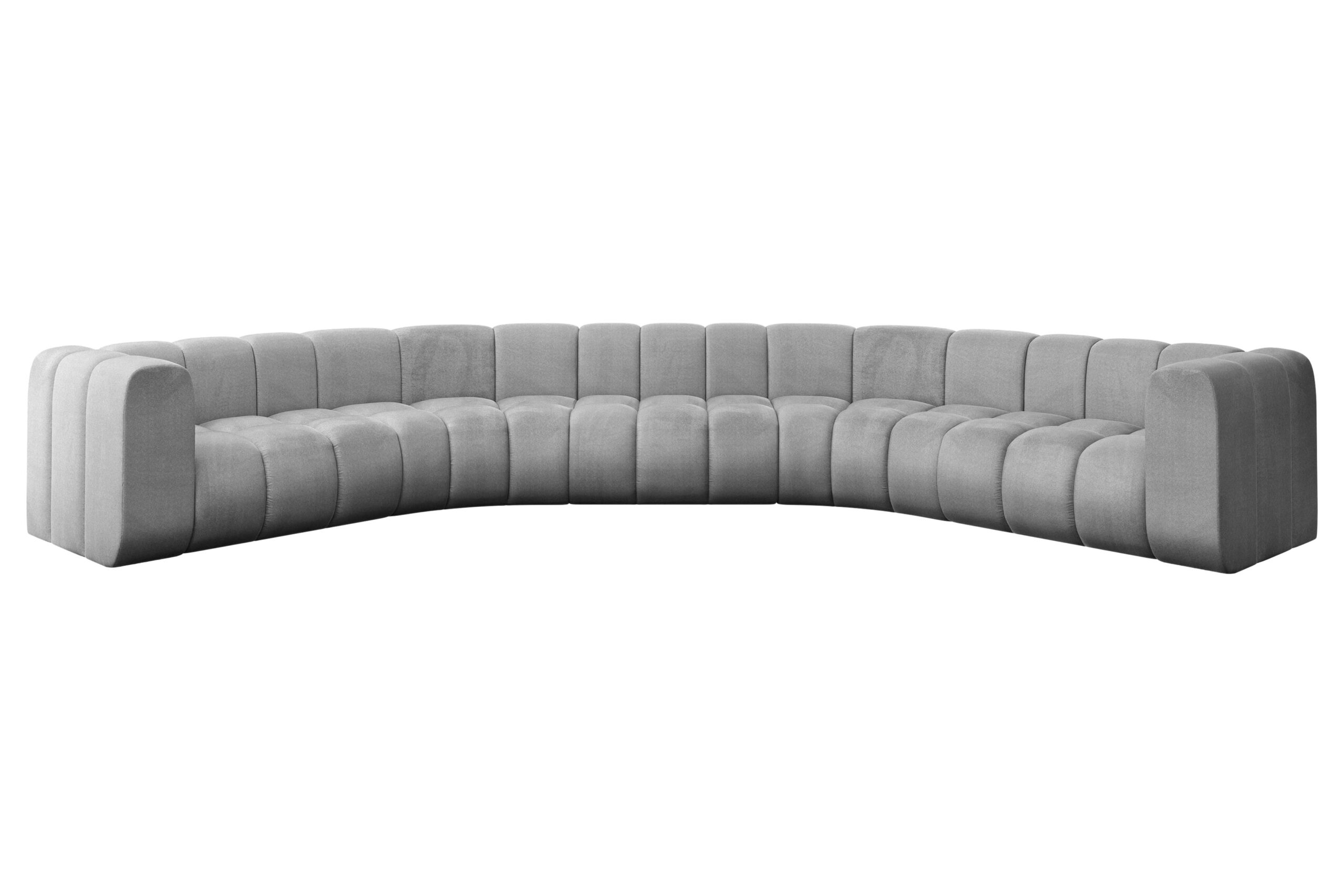 Wohnlandschaft Lazro-U1 Hellgrau - Monolith 84