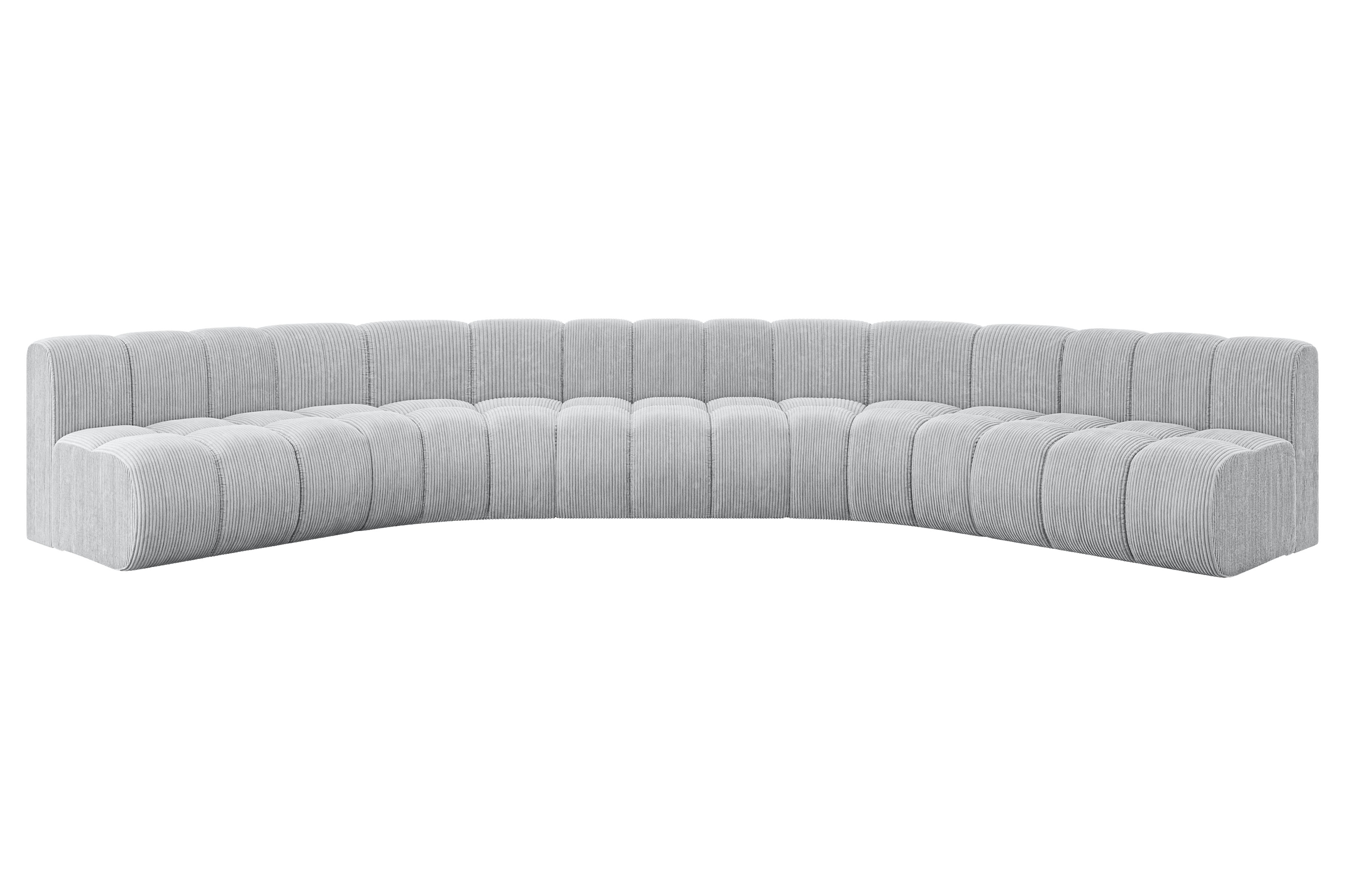 Wohnlandschaft Montra-U1 Grau - Poso 110