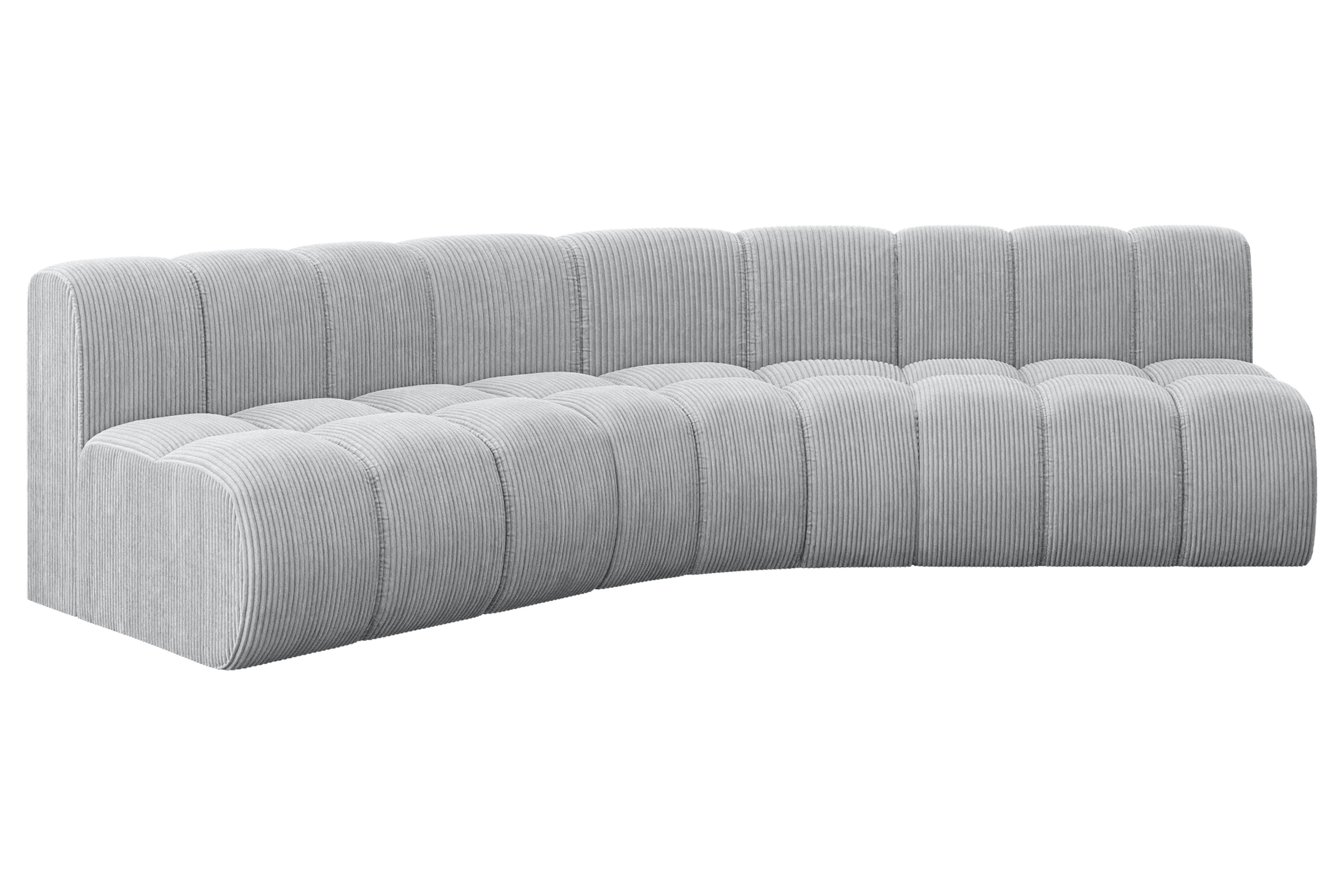 Ecksofa Montra-L1 Grau - Poso 110