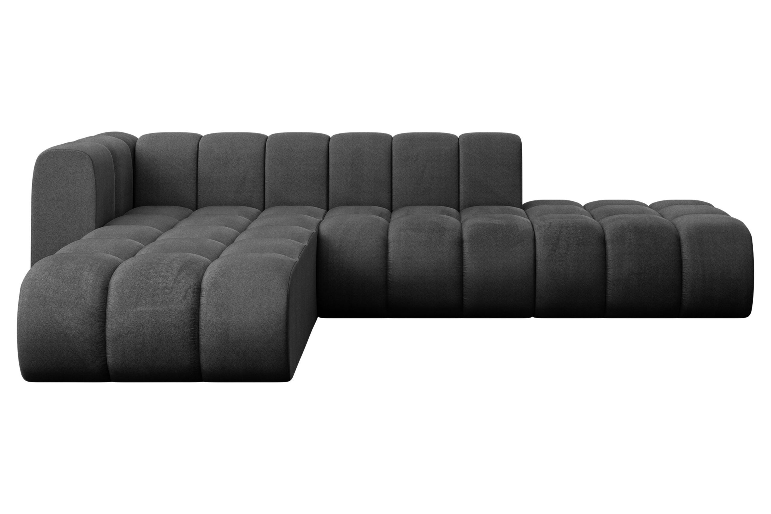 Ecksofa Zuvon-L1 Schwarz - Monolith 95