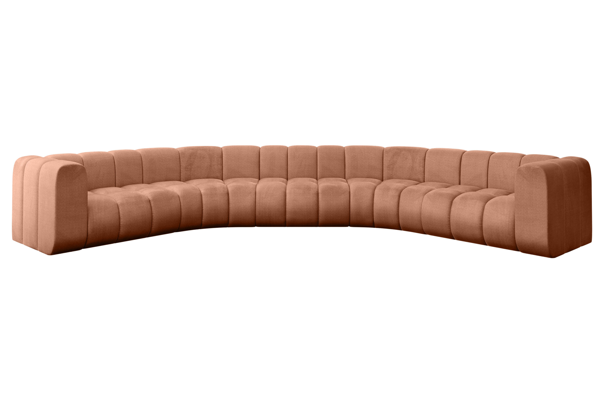 Wohnlandschaft Lazro-U1 Apricot - Monolith 61