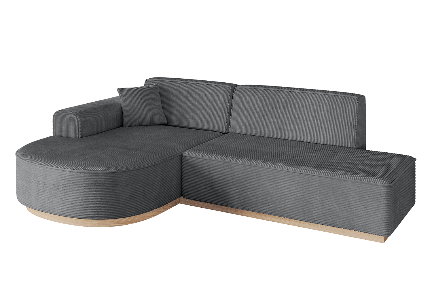 Ecksofa ARRIO-L1 Dunkelgrau - Poso 115
