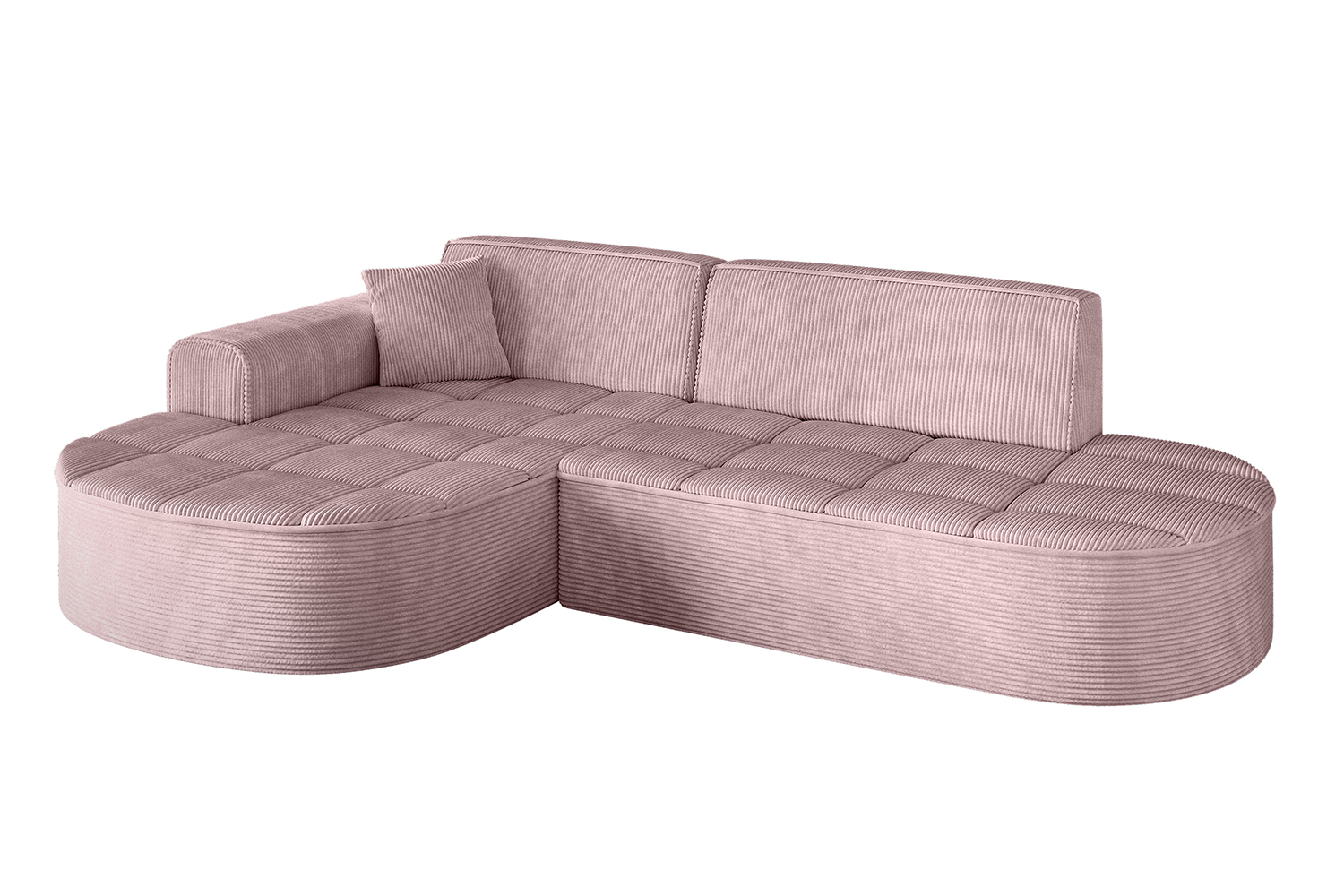 Ecksofa TARO-L1 Rosa - Poso 145