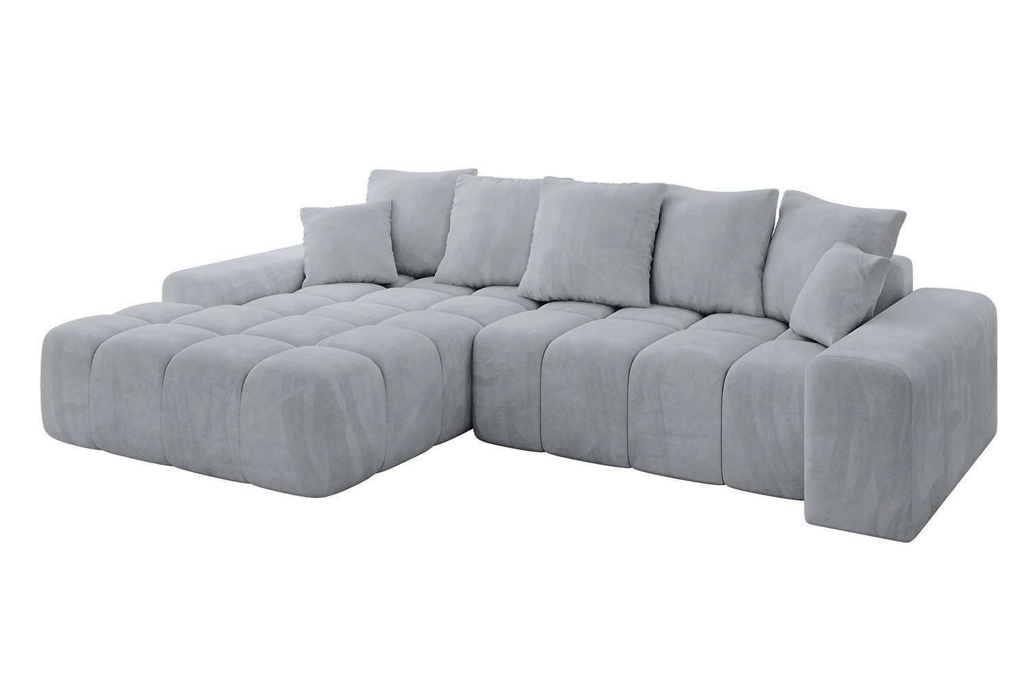 Ecksofa ENSI-L Grau - Dream Velvet 202.17