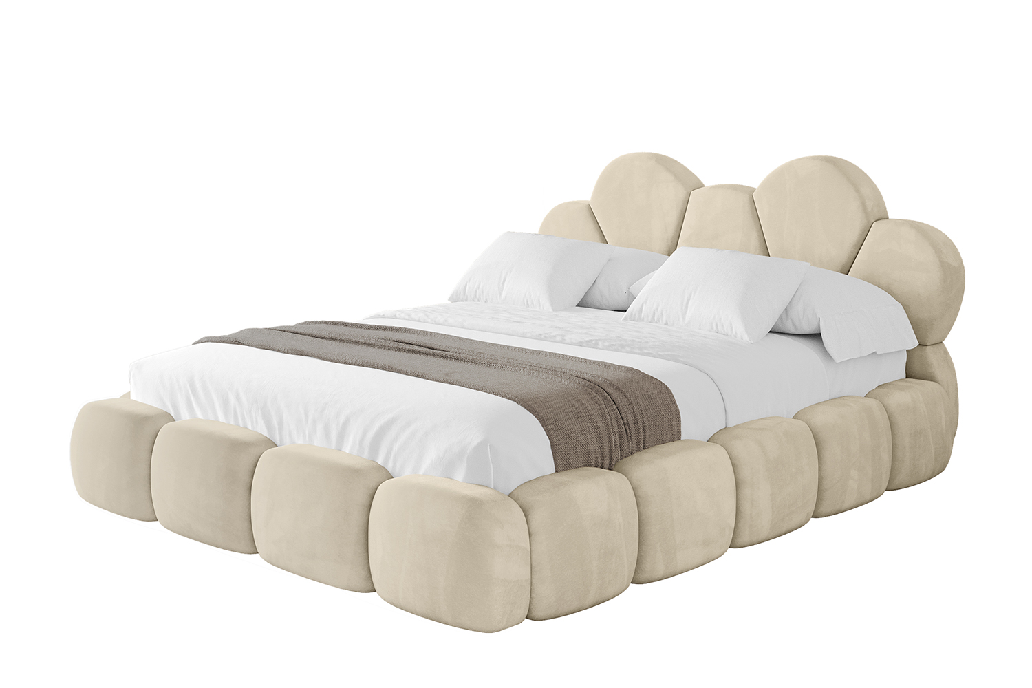 Polsterbett LANA 160x200 cm Beige - Monolith 4