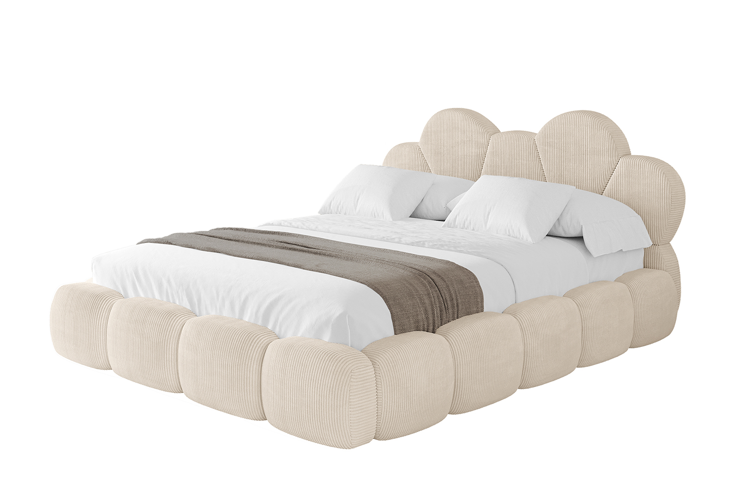 Polsterbett LANA 160x200 cm Beige - Poso 105