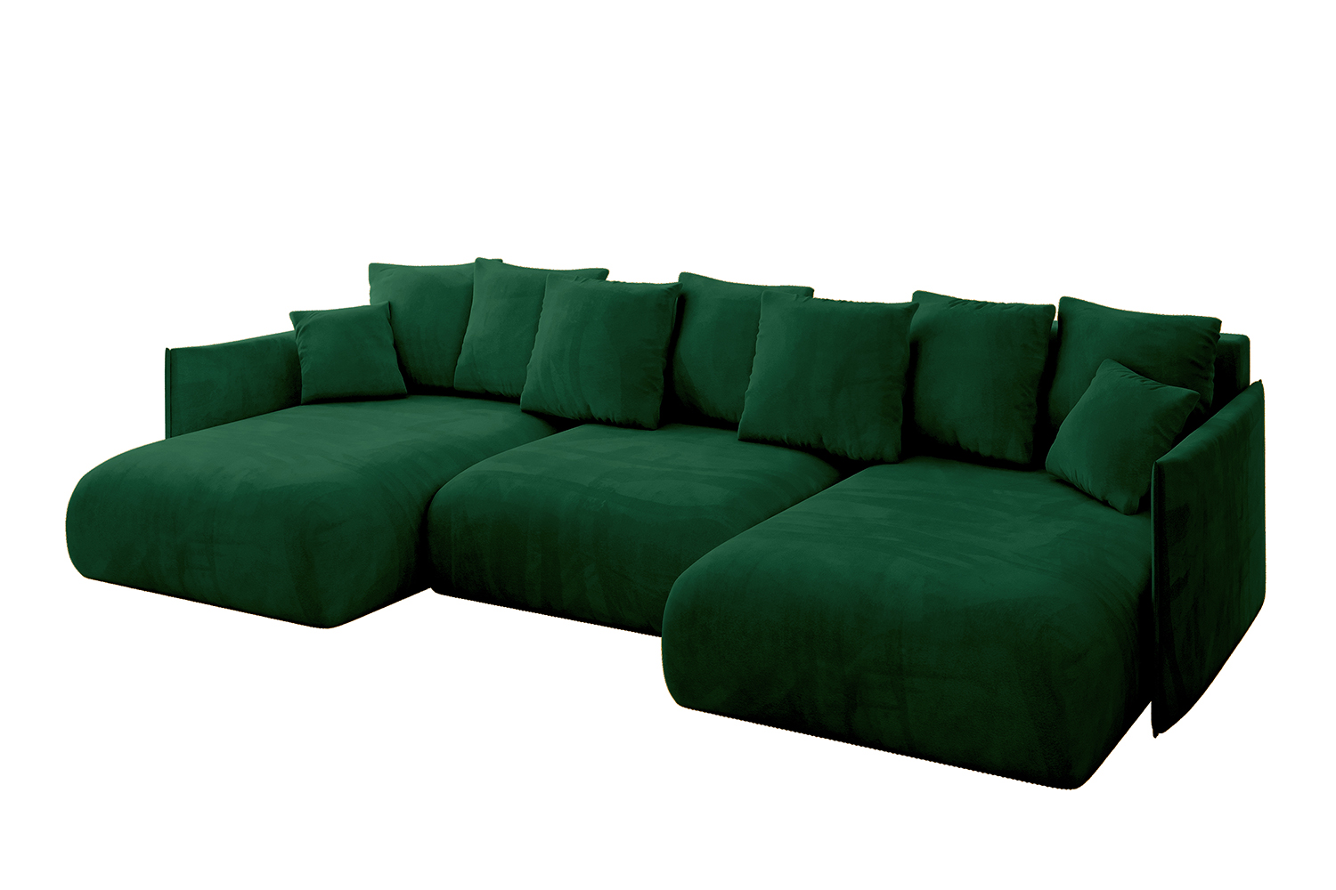 Wohnlandschaft ONESK-U Grün - Kronos 19